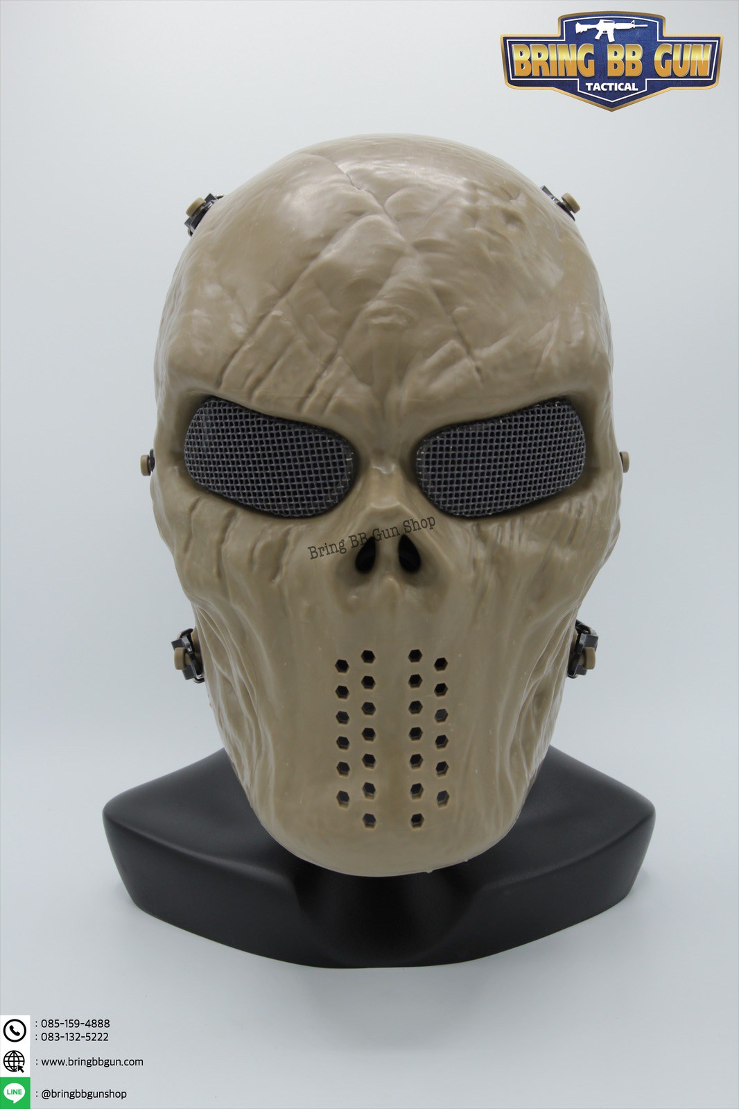 หน้ากาก ยี่ห้อ FMA รุ่น หัวกระโหลก (Full face skeleton mask of terror)