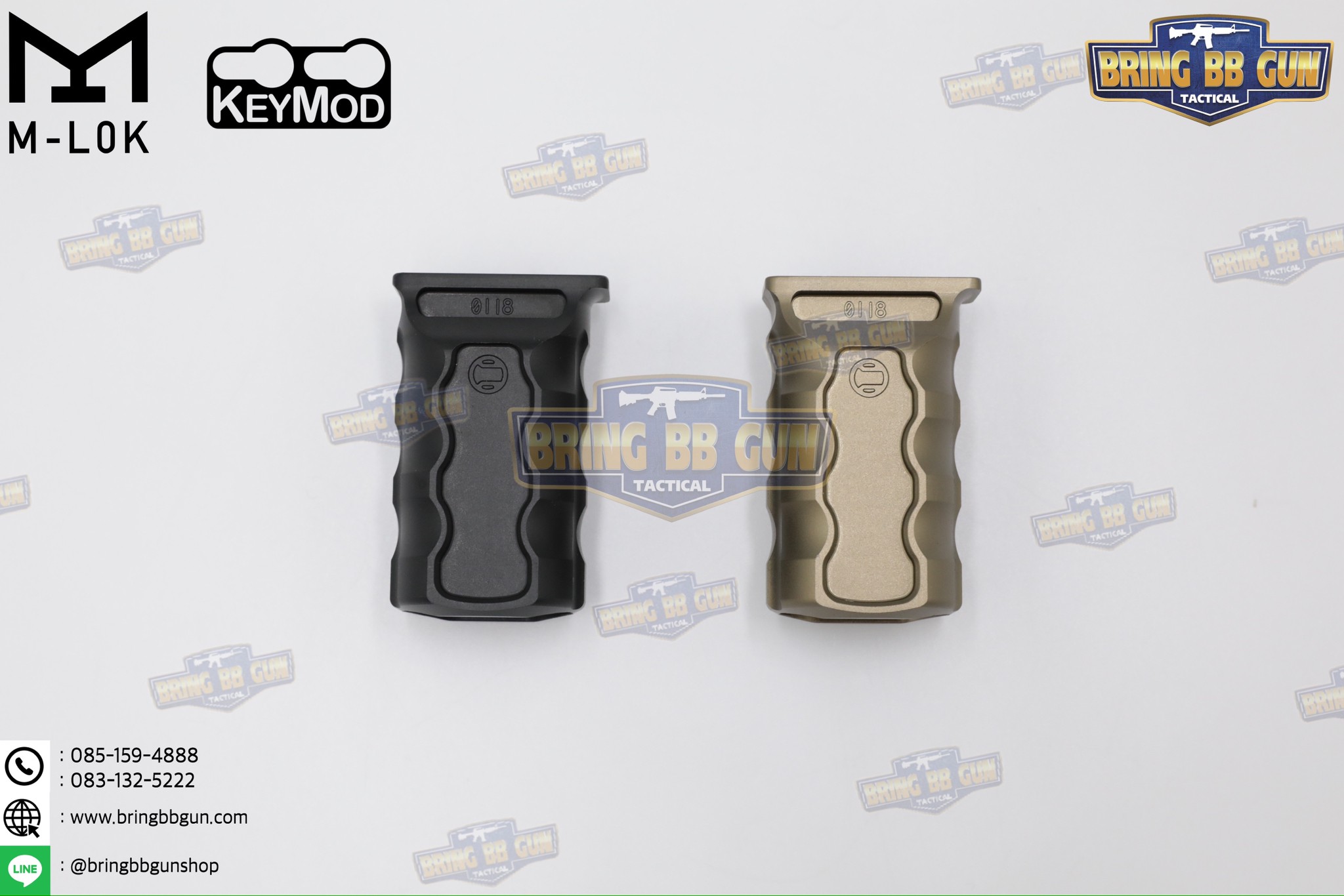 กริ๊ปมือหน้าทรง Railscales รุ่น RSB (RSB Vertical Grip) (กริ๊ปมือ Railscales RSB Vertical Foregrip) (ใช้ได้กับชุดหน้าระบบราง M-Lok และ ระบบราง Keymod เท่านั้น)