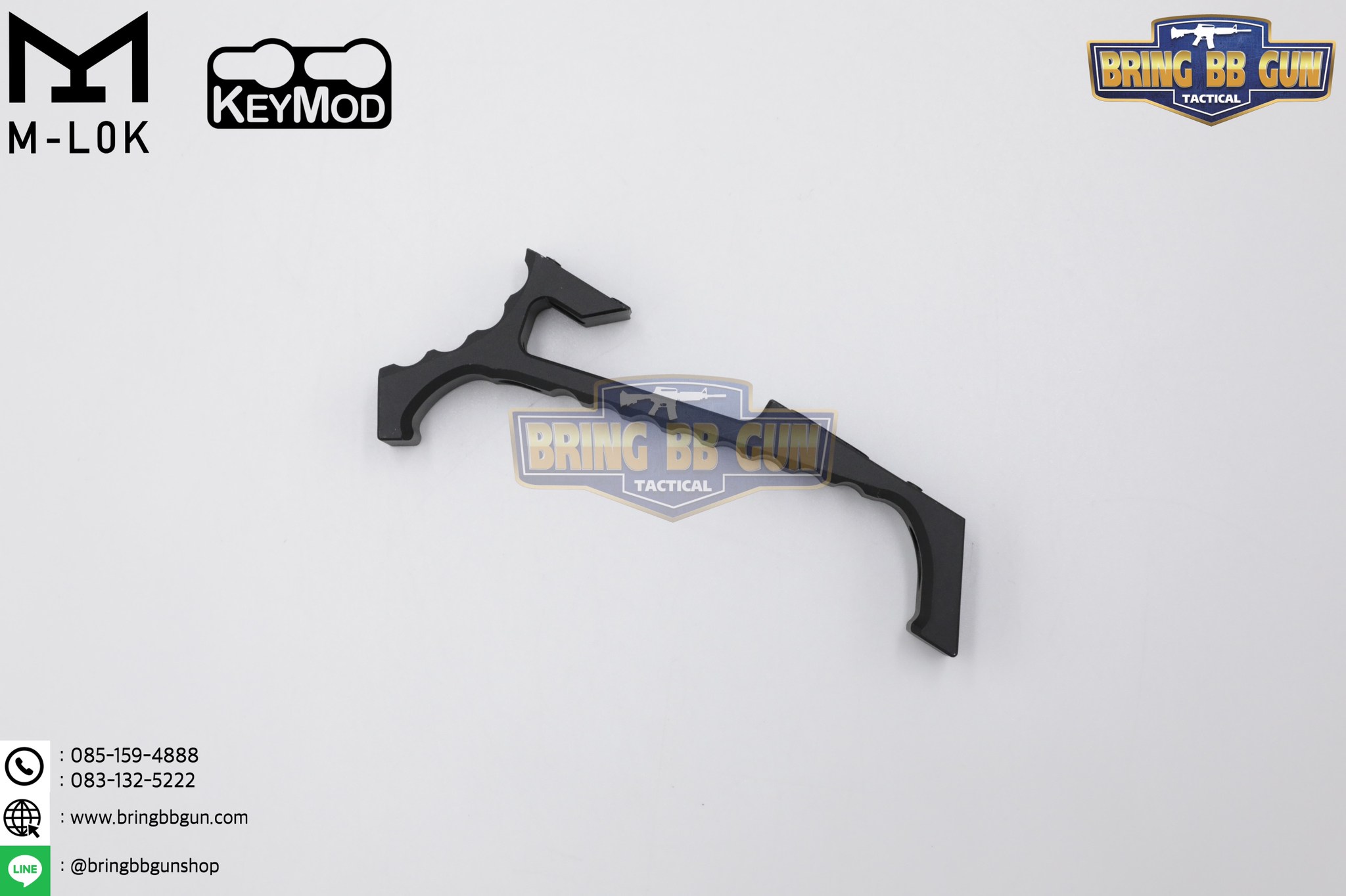 กริ๊ปมือหน้า VP23 (VP23 Tactical Angled Grip) (VP23 Tenaci Grip) (ใช้ได้กับชุดหน้าระบบราง M-Lok และ Keymod)