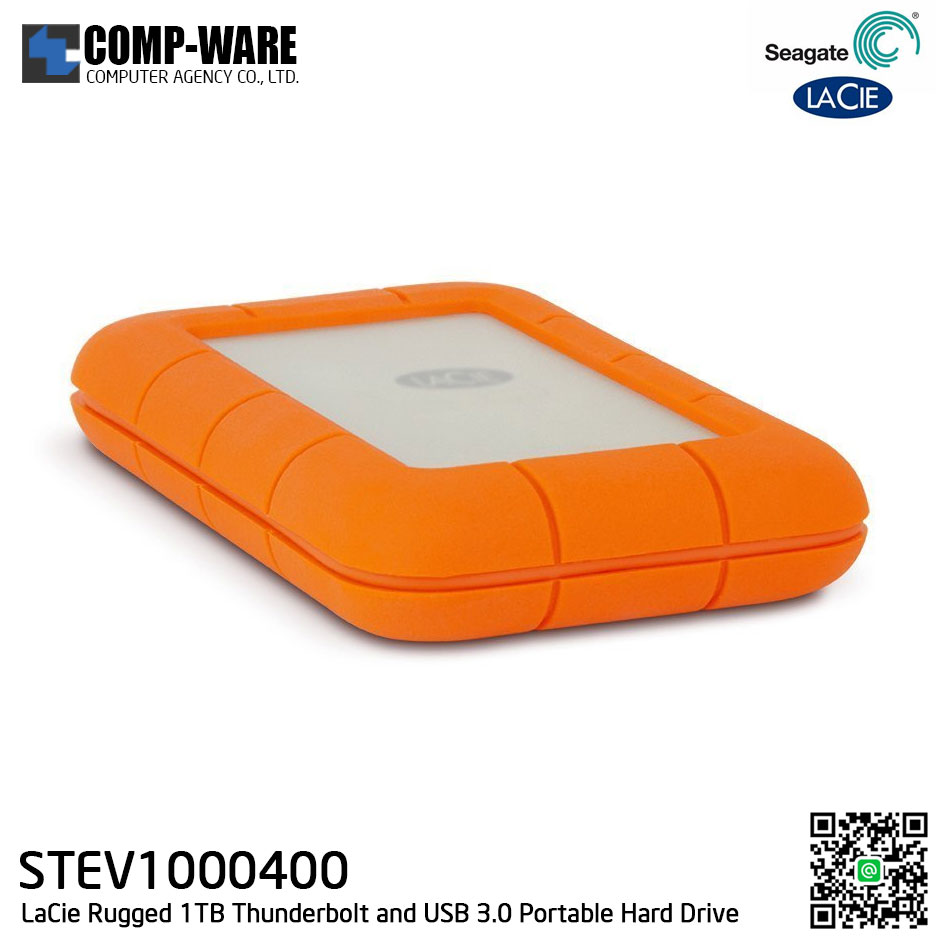 Seagate LaCie 1TB Rugged 1TB Thunderbolt and USB 3.0 Portable Hard Drive - STEV1000400