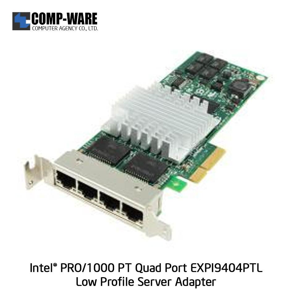 Intel PRO/1000 PT Quad Port Low Profile Server Adapter (4-Port) RJ-45 Connector EXPI9404PTL