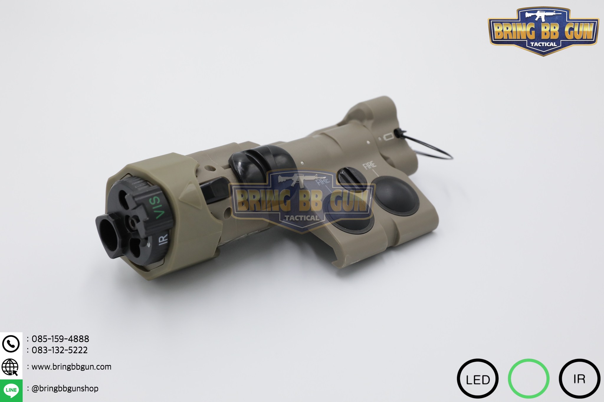 กล่องไฟฉาย+เลเซอร์ชี้เป้า+ไฟฉายIR+เลเซอร์ชี้เป้าIR (อุปกรณ์เล็งช่วยส่องสว่าง) B.E. Meyer รุ่น MAWL-C1+