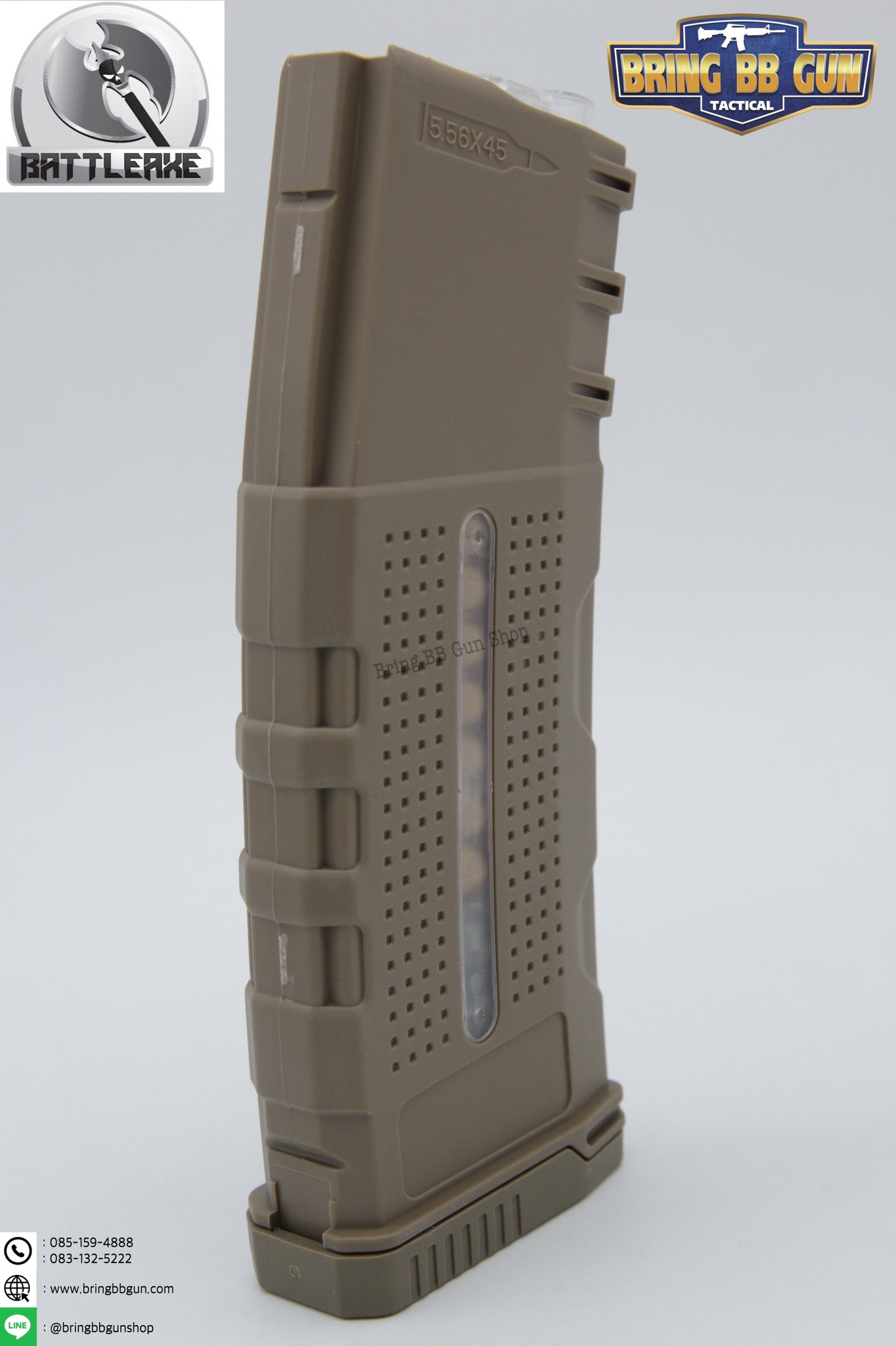 แม็กกาซีน M4 ยี่ห้อ Battle Axe แบบstand ❌ไม่ต้องปั่น❌มี4ทรงให้เลือก ทรง P-mag / ทรง EPM / ทรง 002 / ทรง IMI Lancer