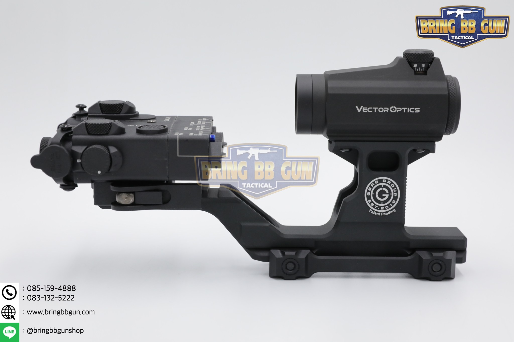 ขายกดอทสูง Hydra (Hydra Mount) (GBRS Group Hydra Mount Kit) สำหรับเรดดอท : Aimpoint T1/T2 , Maverick