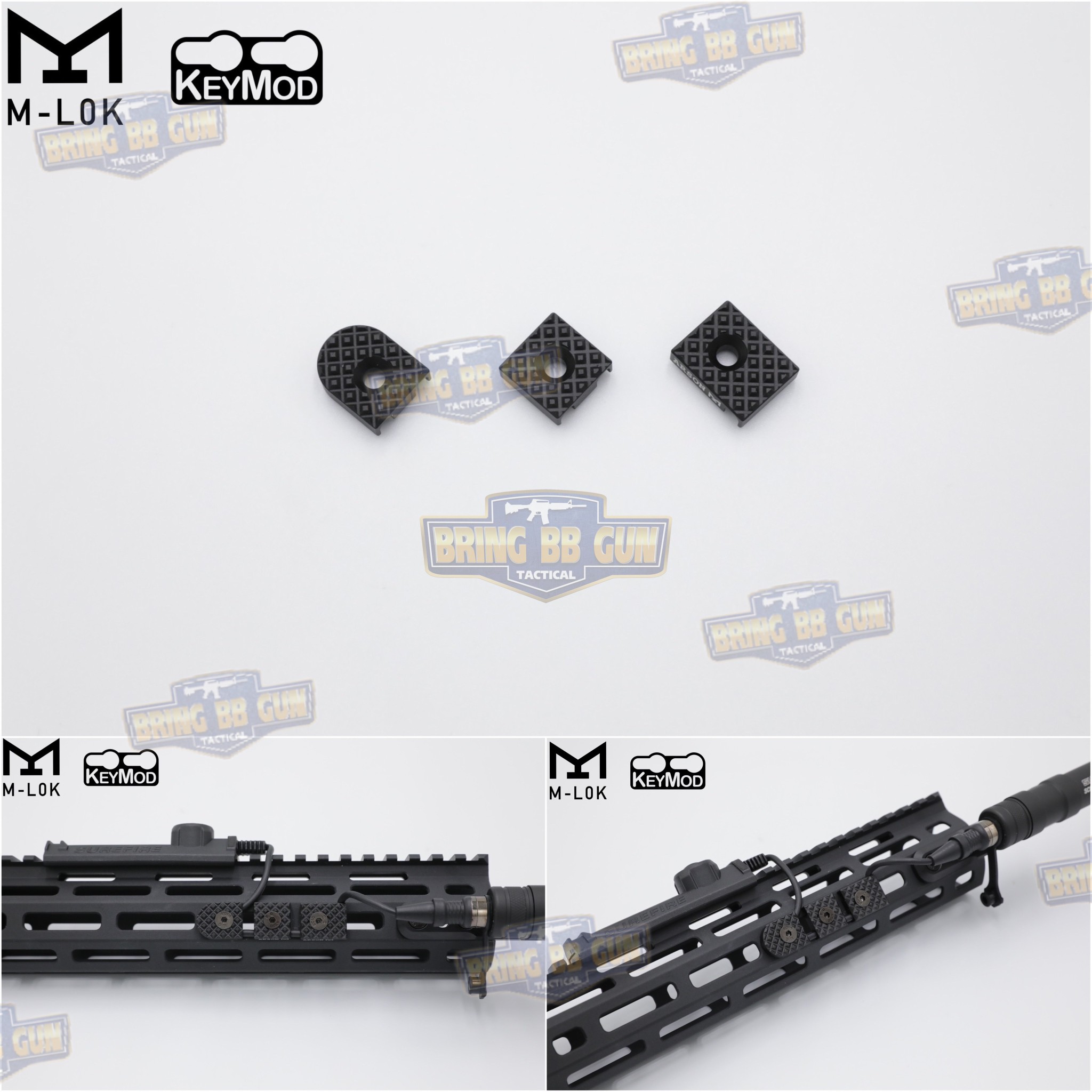 ที่จัดเก็บสายไฟหางหนู M-Lok&Keymod WG System (ใช้ได้กับชุดหน้าระบบราง M-Lok และ ระบบราง Keymod เท่านั้น)