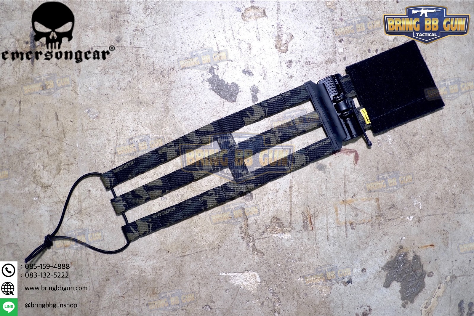 ชุดเซ็ตปลดเสื้อเกราะไว (ชุดสายโอบ-ปลดไว) ยี่ห้อ Emerson (Vest single point quick release Mesh Cummerbund) (Quick Release Cummerbund Set)