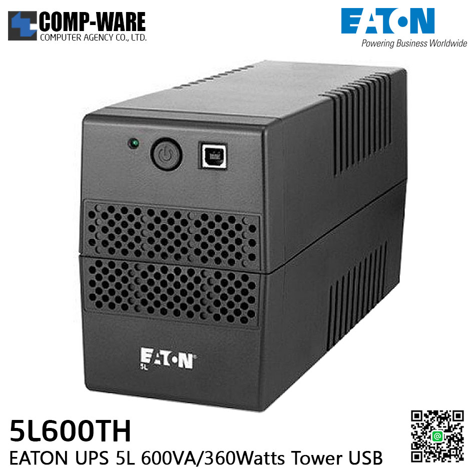 EATON UPS 5L 600VA/360Watts Tower USB TH - 5L600TH