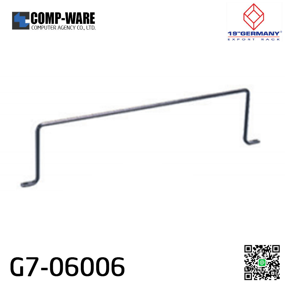 19" Germany Rack Accessories G7-06006 CABLE BACK SUPPORT BAR (แกนเหล็กจัดสายหลัง PATCH PANEL)