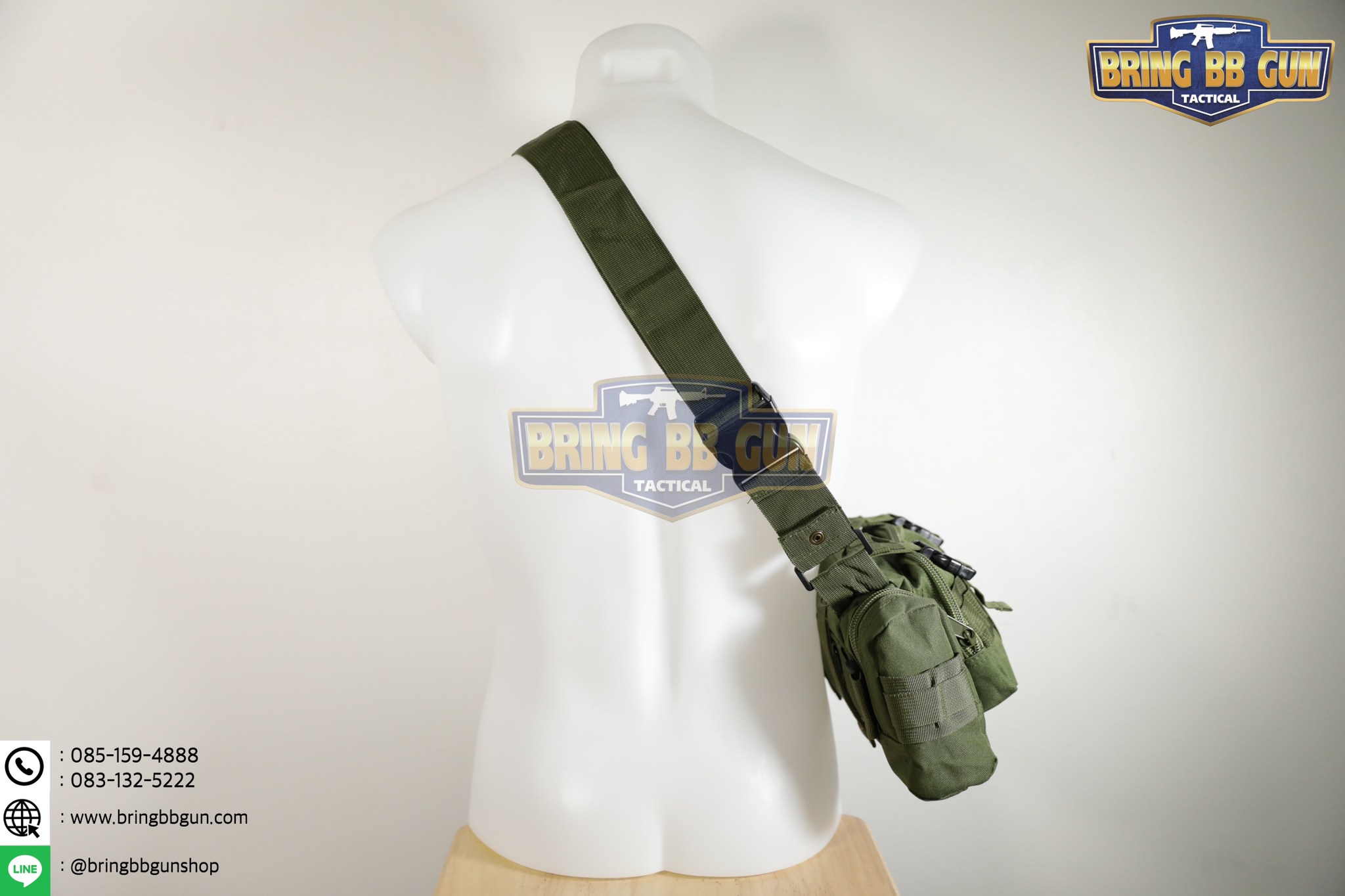 กระเป๋าสะพายข้าง+คาดเอว รุ่น กระเพาะหมูเล็ก