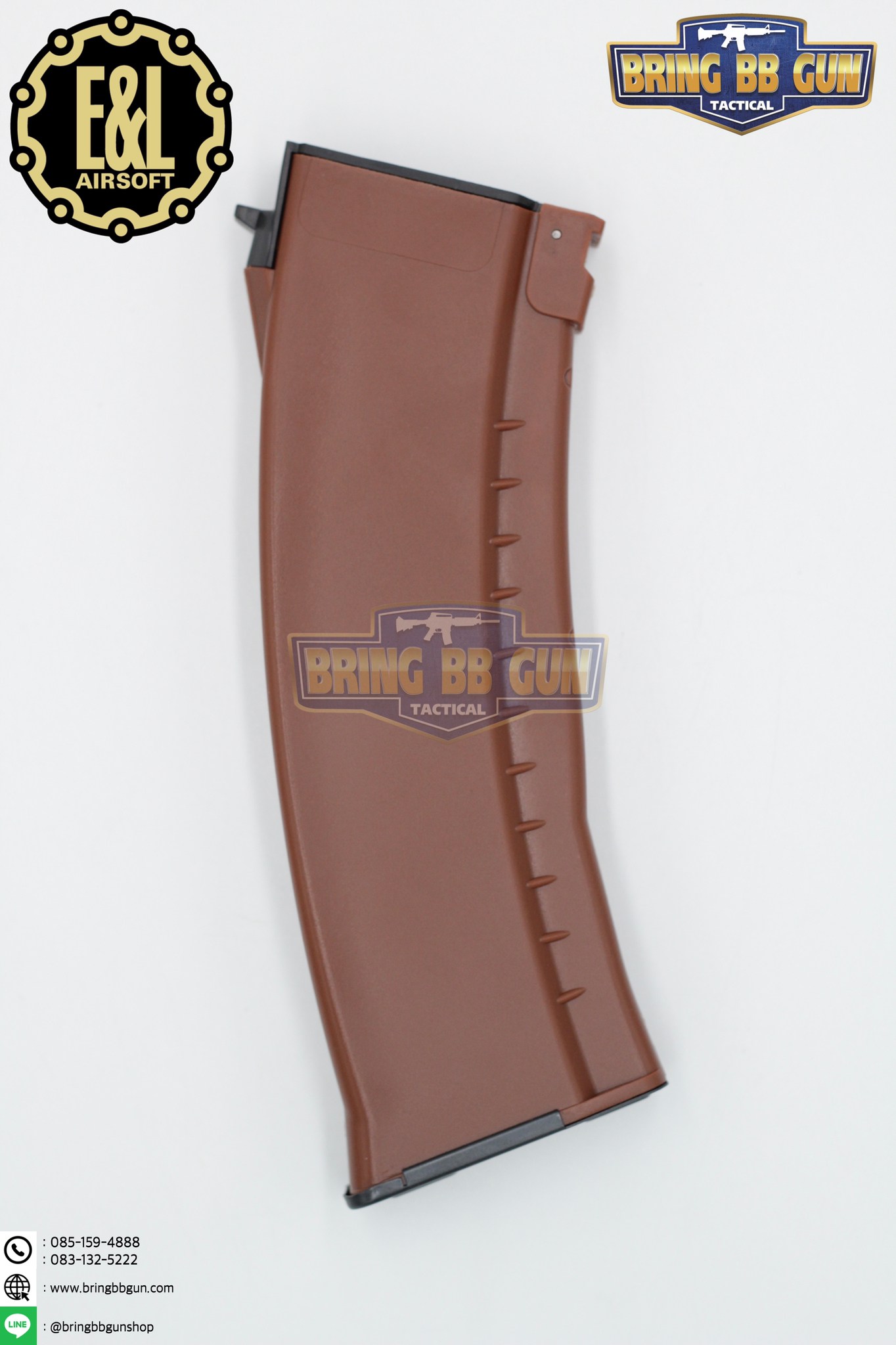 แม็กกาซีน AK74 ยี่ห้อ E&L แบบstand(ไม่ต้องปั่น) ทรง บอดี้พลาสติก (AK Mid-cap magazine)