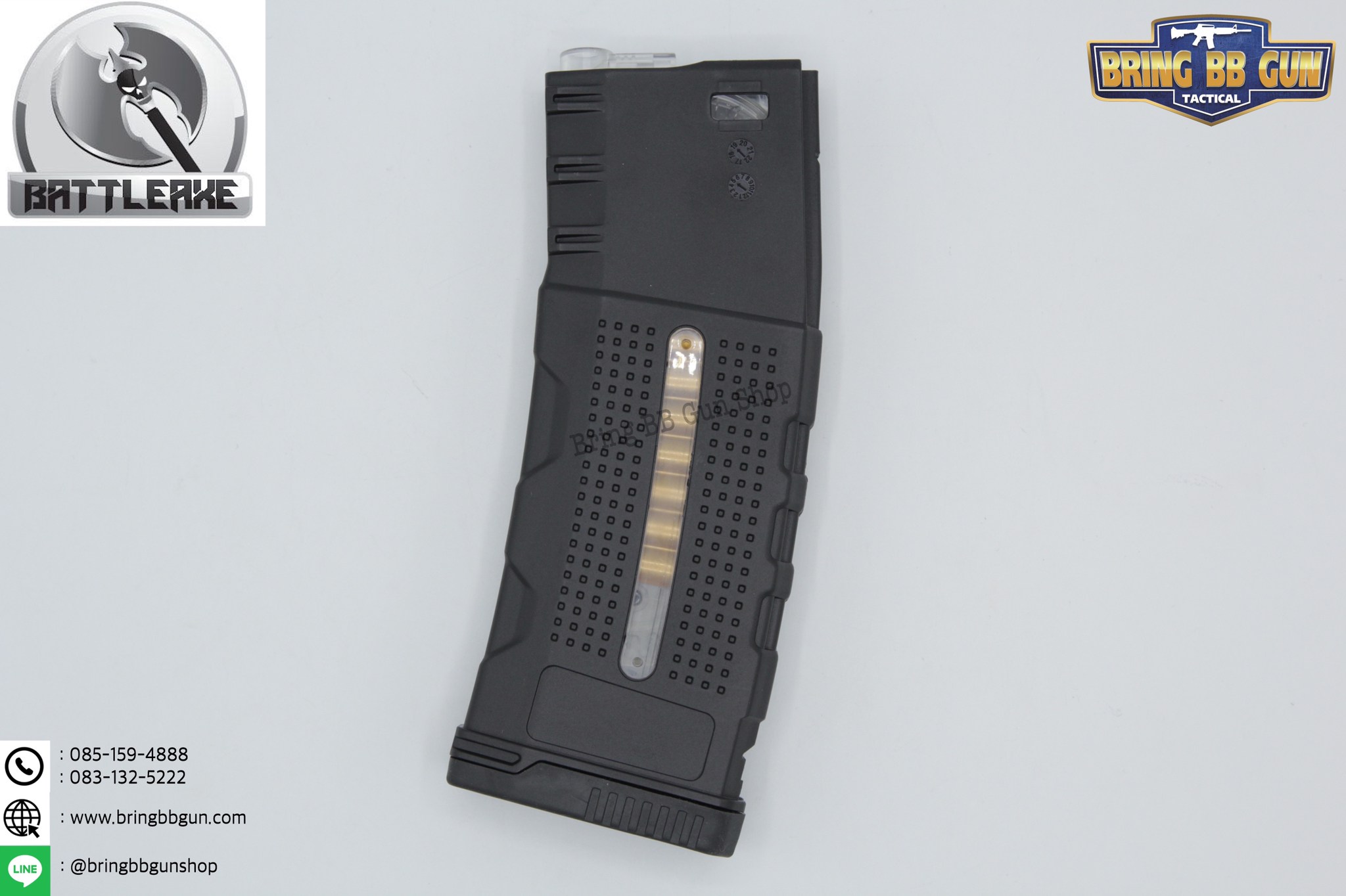 แม็กกาซีน M4 ยี่ห้อ Battle Axe แบบstand ❌ไม่ต้องปั่น❌มี4ทรงให้เลือก ทรง P-mag / ทรง EPM / ทรง 002 / ทรง IMI Lancer