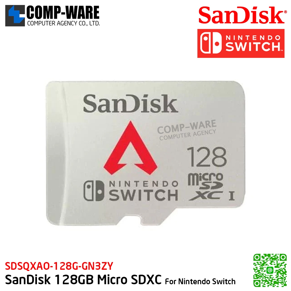 SanDisk and Nintendo Cobranded Apex microSDXC 128GB for Nintendo Switch