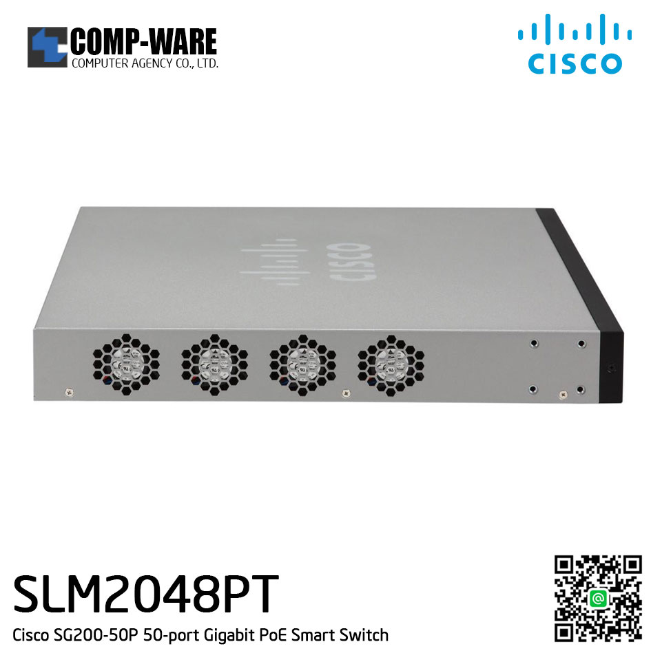 Cisco SG200-50P 50-port Gigabit PoE Smart Switch SLM2048PT-EU Z270-WS