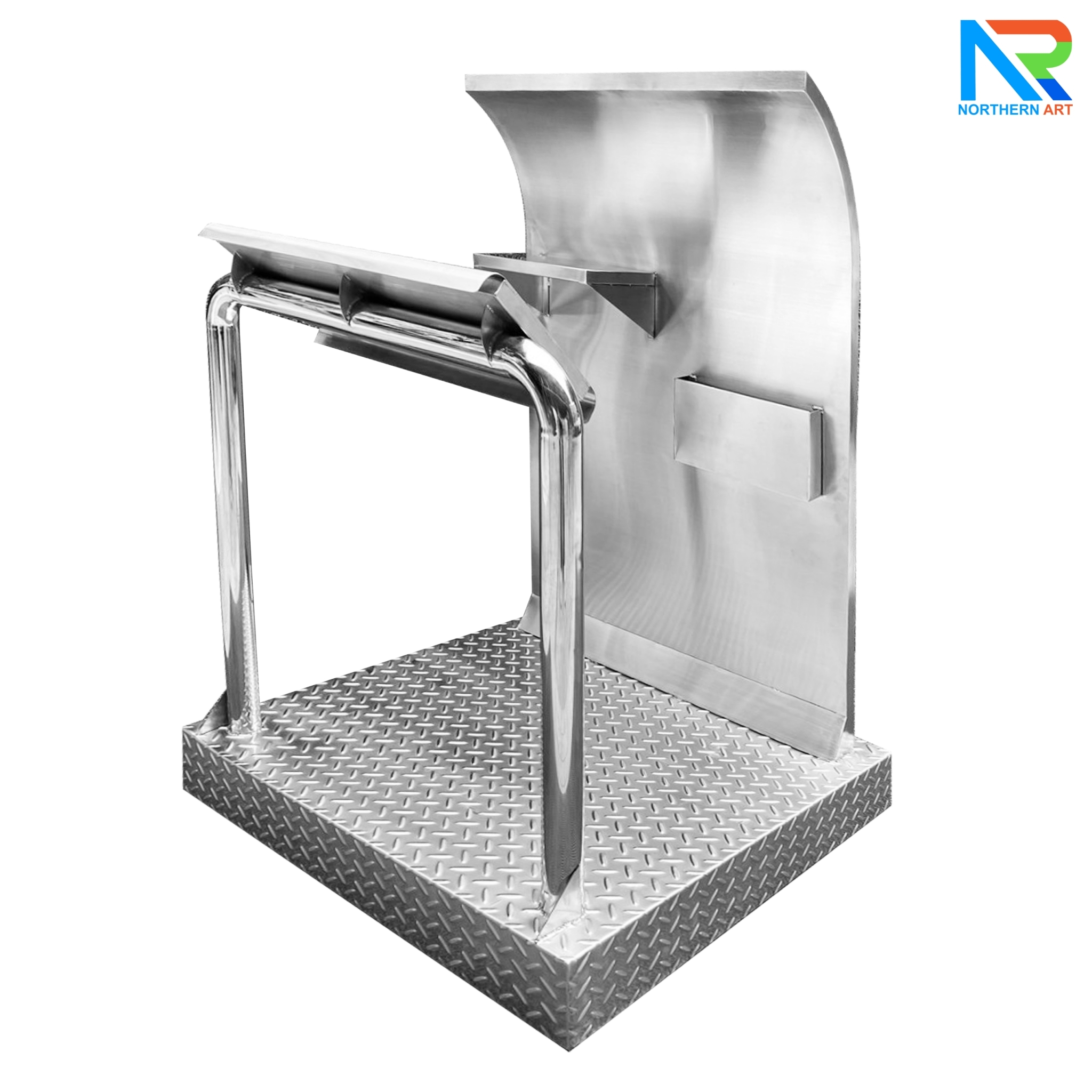 โพเดียมรปภ.รุ่น PD-GR-01 ขนาด (W) 85 x (L) 85 (H) 135 ซม. สแตนเลส เกรด304 ไม่เป็นสนิม แข็งแรง ทนทาน พร้อมที่นั่ง และช่องใส่เอกสาร