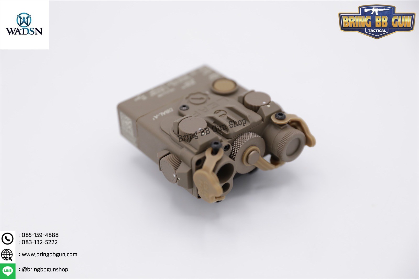 กล่องAN/PEQ-15A รุ่น DBAL-A2 (เลเซอร์ชี้เป้าอย่างเดียว) ยี่ห้อ WADSN รุ่น บอดี้พลาสติก (Dual Beam Aiming Laser - Advanced2)