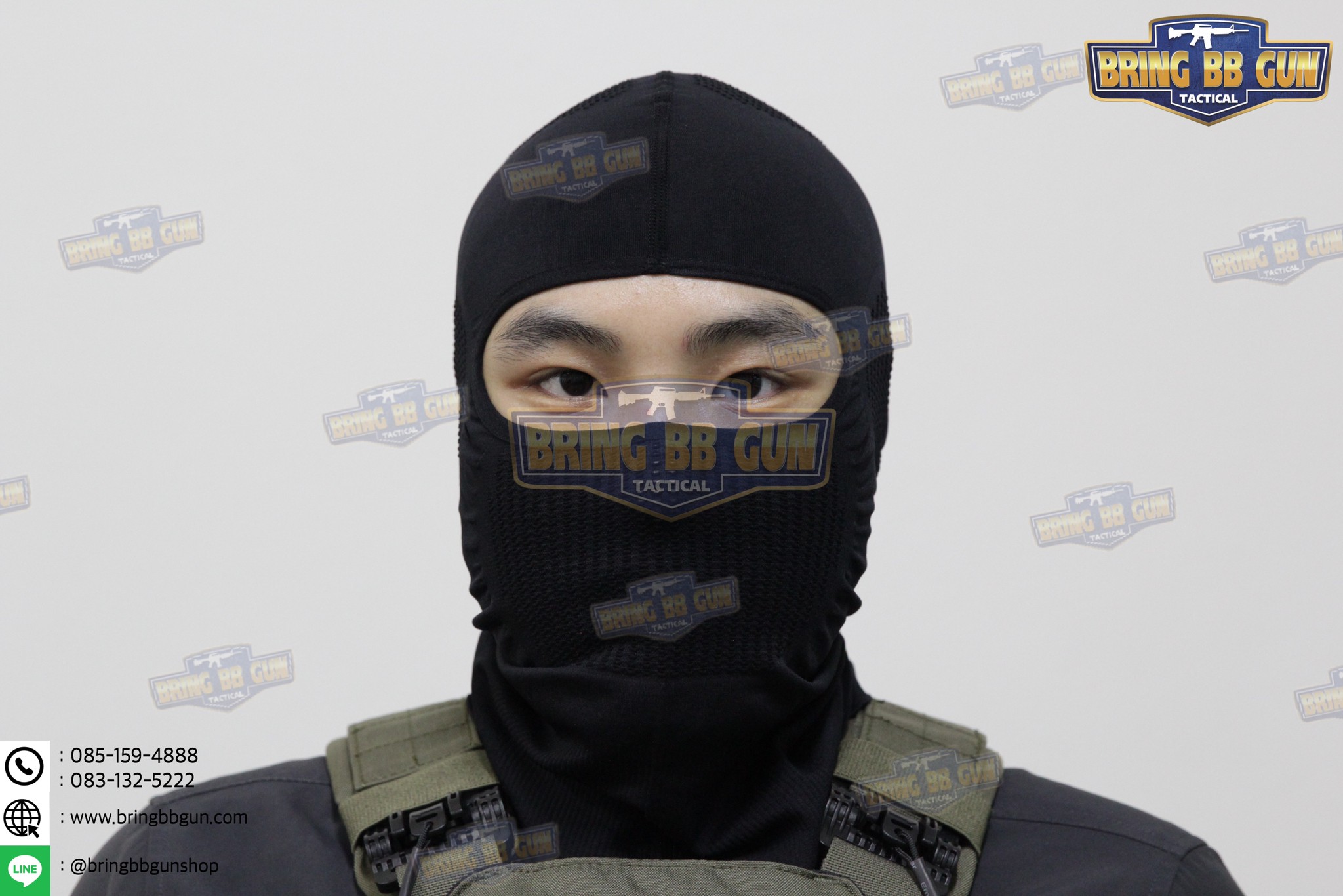 โม่ง ทรง NB Tactical (ไอ้โม่ง) (โม่งเปิดแค่ตา) (Balaclava V.2)