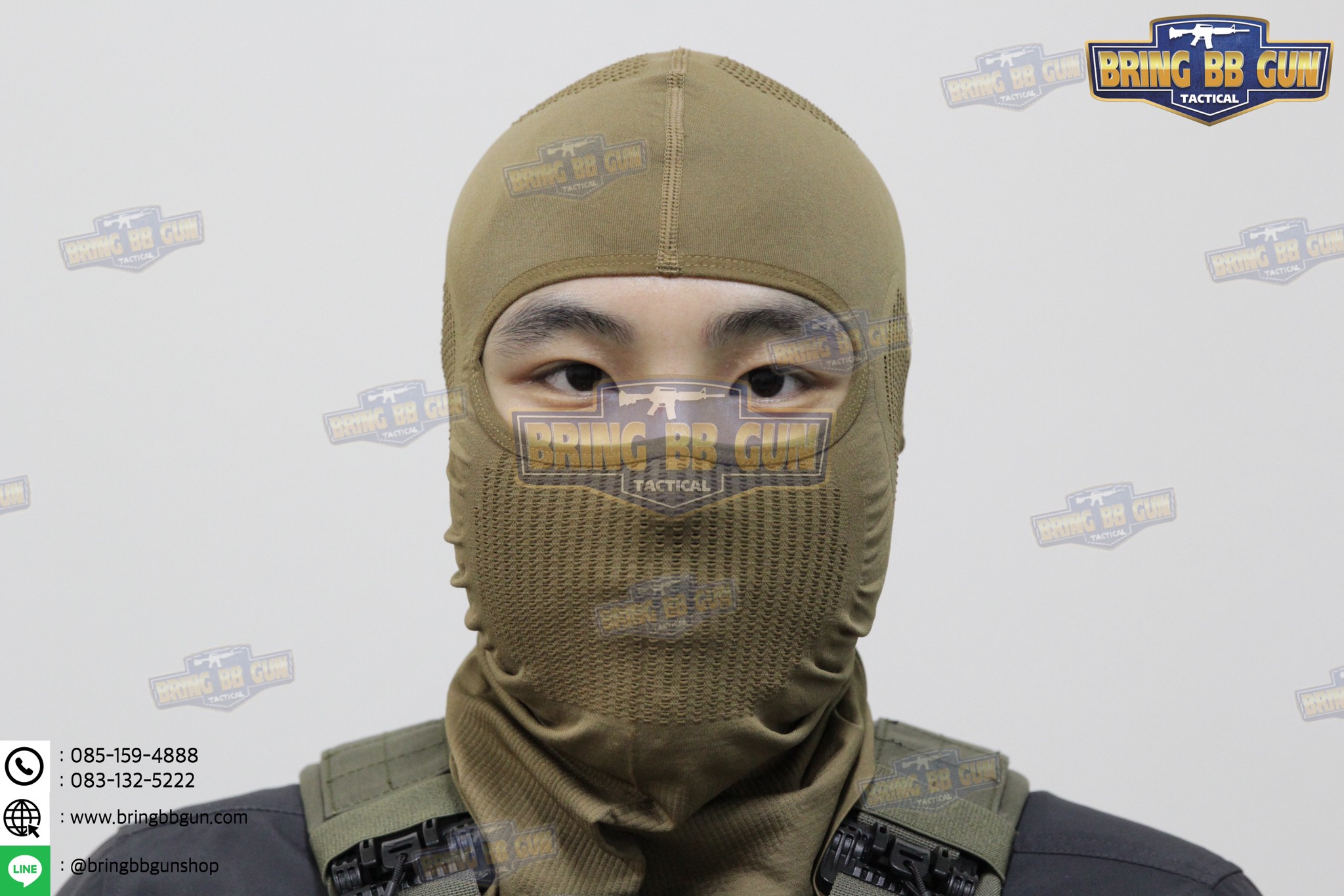 โม่ง ทรง NB Tactical (ไอ้โม่ง) (โม่งเปิดแค่ตา) (Balaclava V.2)