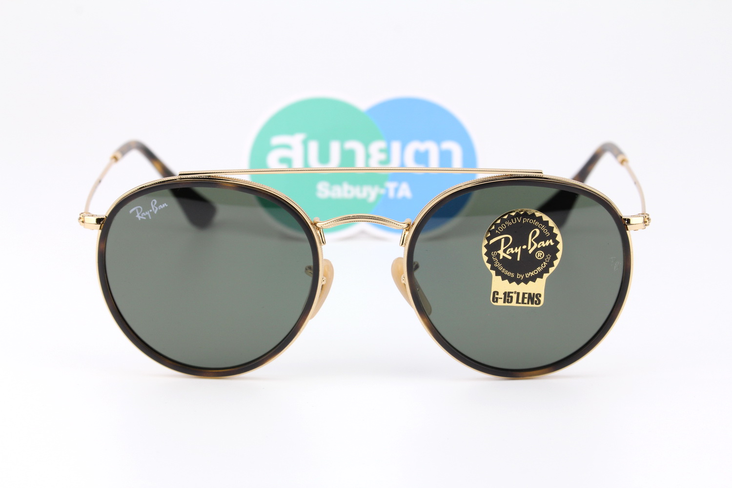 RayBan Round Double Bridge RB3647N 001