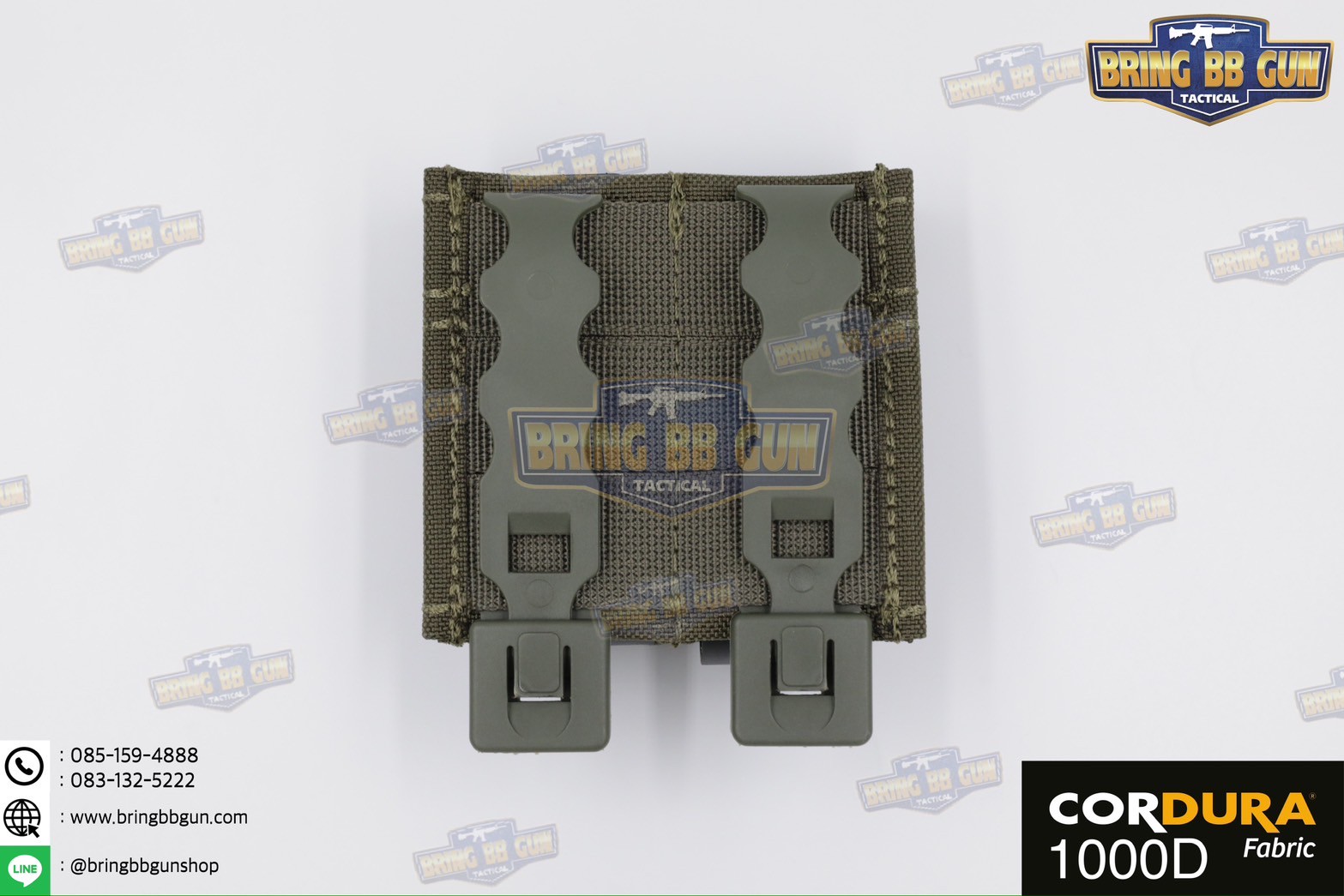 เพ้าแม็กกาซีนปืนสั้นแบบคู่ ทรง ESS รุ่น 9mm. (ซองแม็กกาซีนแบบคู่ ESS รุ่น 9mm.) (FAST 9mm. Double Soft Pouch)