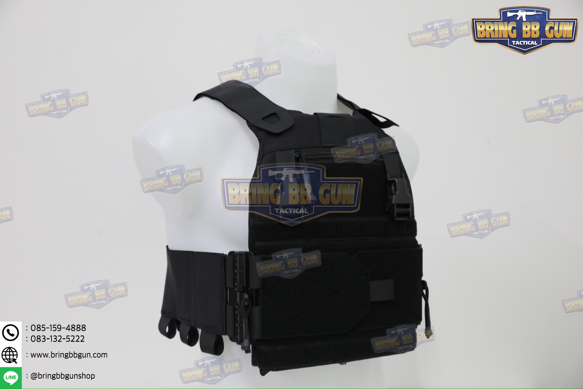 ชุดเซ็ตปลดเสื้อเกราะไว (ชุดสายโอบ-ปลดไว แบบยางยืด) (QD Elastic Cummerbund)