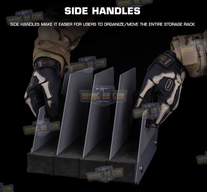 ชั้นวางปืนสั้น (ช่วยจัดเก็บปืนสั้นให้เป็นระเบียบ) (Pistol Stroage Rack)