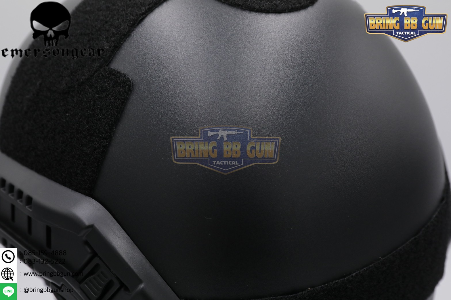 หมวก Fast ยี่ห้อ Emerson รุ่น ปรับท้ายทอยได้ (หมวกฟาส) (Fast Helmet MH type)