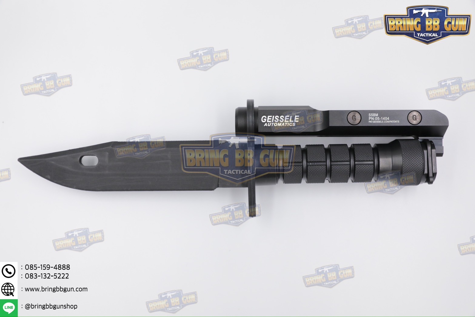 ขาเสริมสำหรับติดมีดปลายปืน ทรง Geissele (Super Stabby Bayonet Mount) (SSBM) (ใช้ได้กับชุดหน้าระบบราง Picatinny (ราง 20mm.) เท่านั้น)