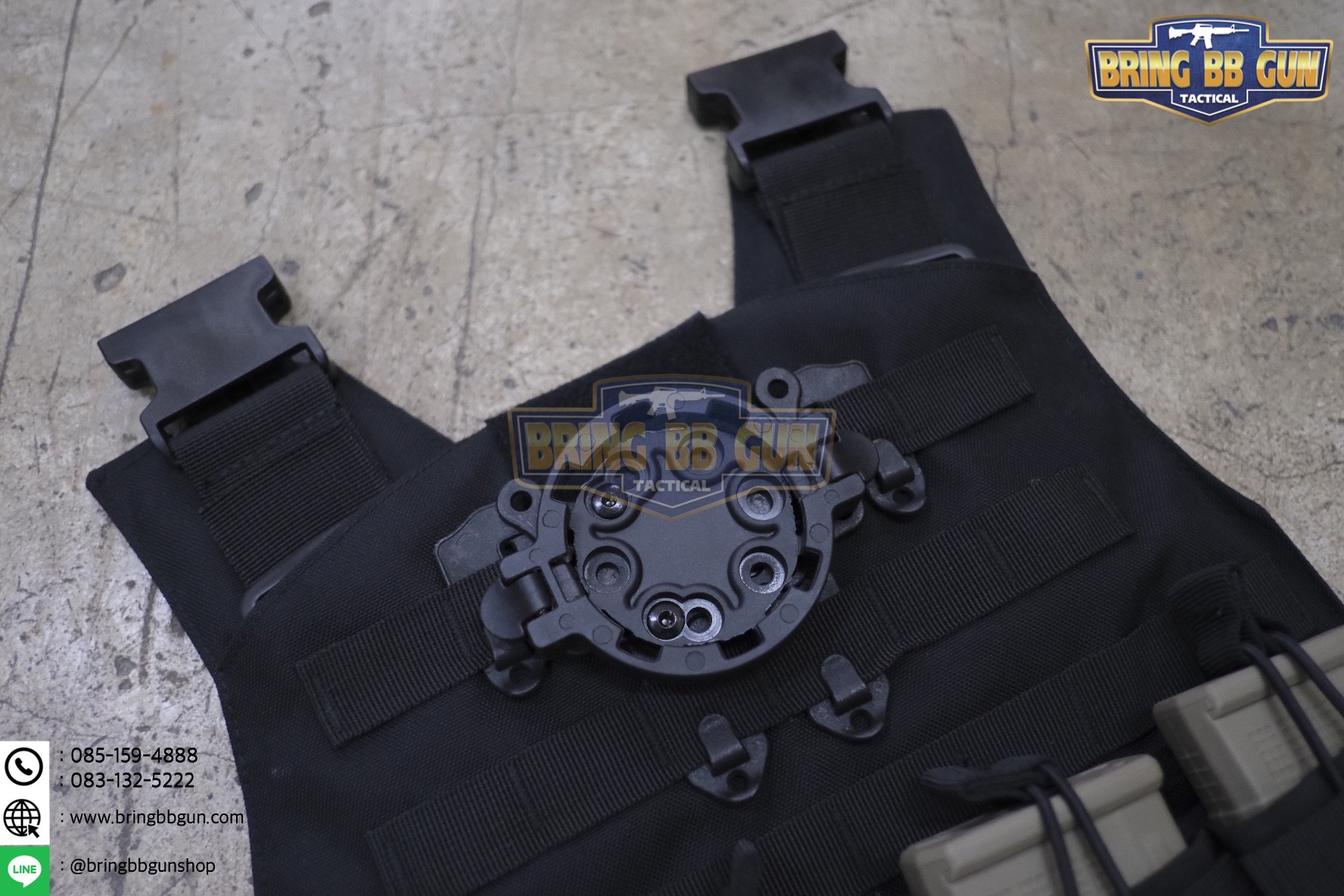 Adapter ปลดไว ทรงBlackhawk (อุปกรณ์ติดเสื้อเวส Blackhawk Quick Disconnect System) (QUICK DISCONNECT SYSTEM) (Q.D.S)