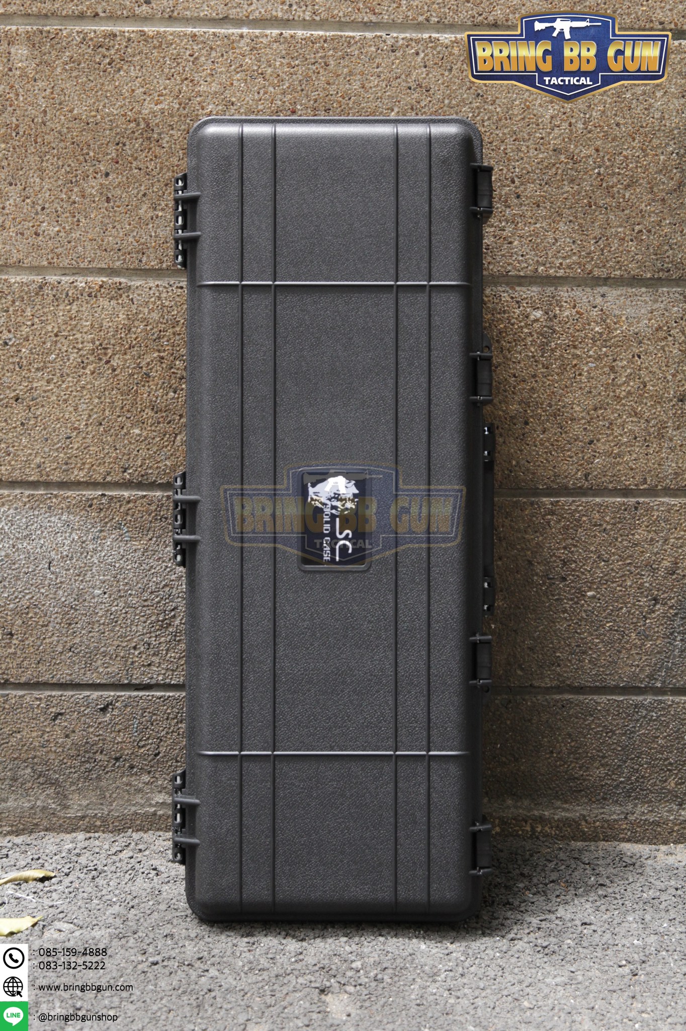 กล่องปืนยี่ห้อ Solid Case (Hard case) ขนาดภายนอก : 85*32*14 cm. ขนาดภายใน : 82*28.5*14 cm.