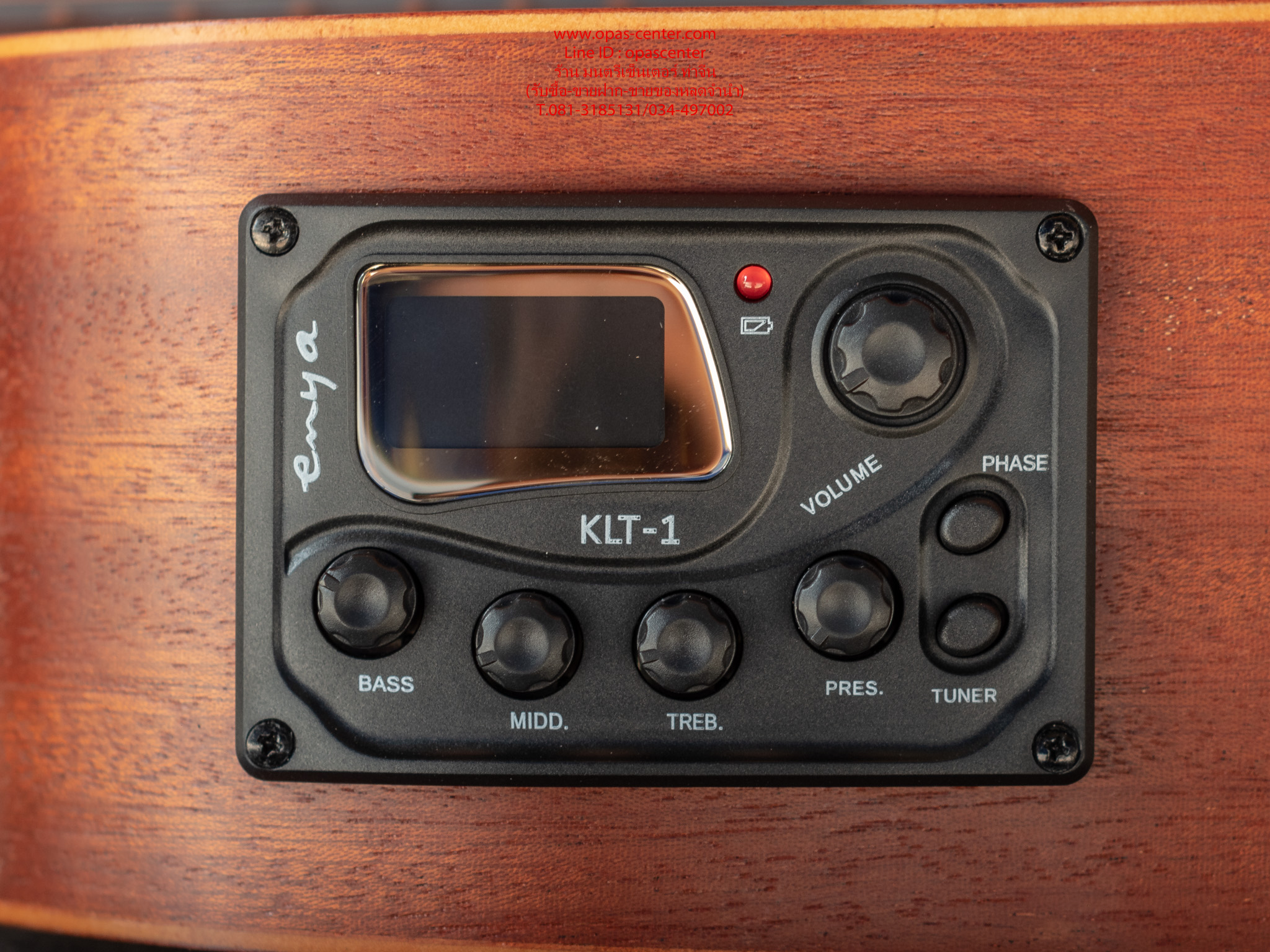 กีต้าร์เบบี้ ไฟฟ้า Enya 36 นิ้ว ของใหม่ รุ่น EB-01 ไม้มะฮอก ลูกบิดเหล็ก งานสวย เสียงดี EQ KLT-1 จูนเนอร์ในตัว