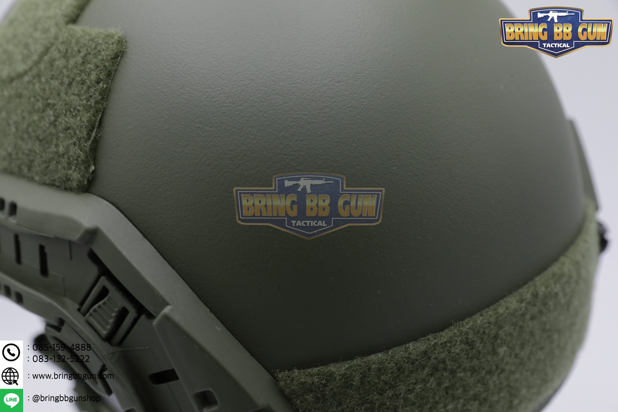 หมวก Fast ปรับท้ายทอยได้(หมวกฟาส) (Fast Helmet MH type) รุ่น Upgrade Version No holes ปรับรัดท้ายทอย