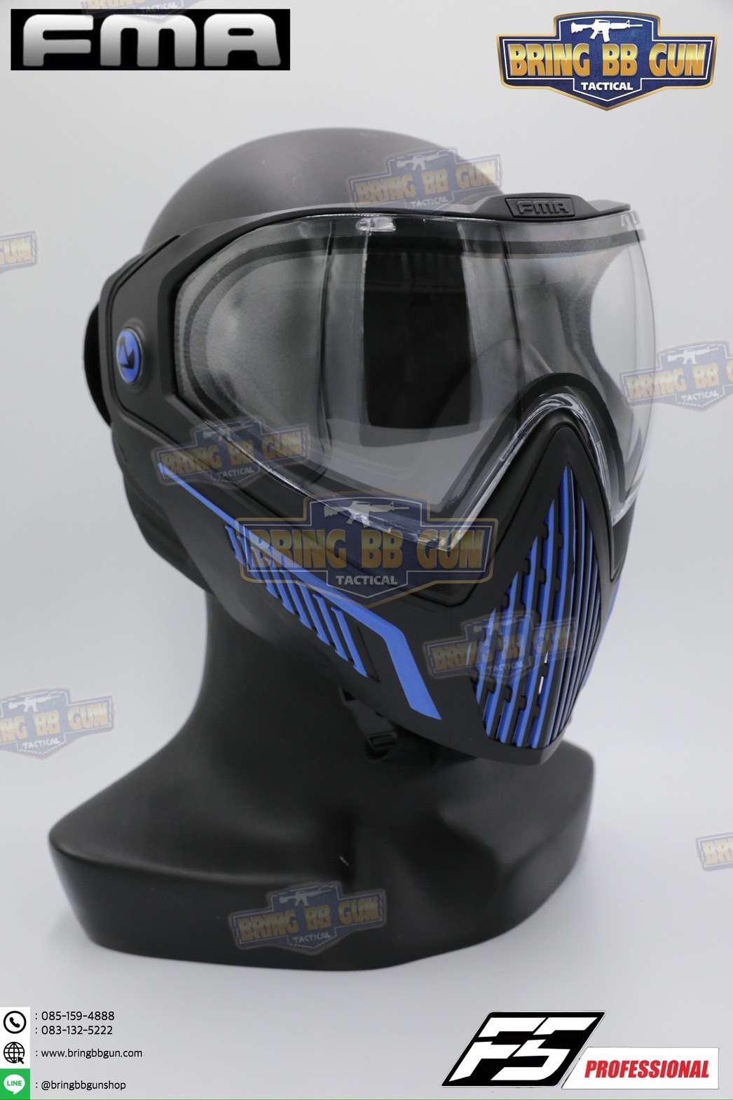 หน้ากาก F5 ยี่ห้อ FMA (FMA F5 STORM GOGGLE MASK) (F5 Professional) (Storm Goggle Mask)