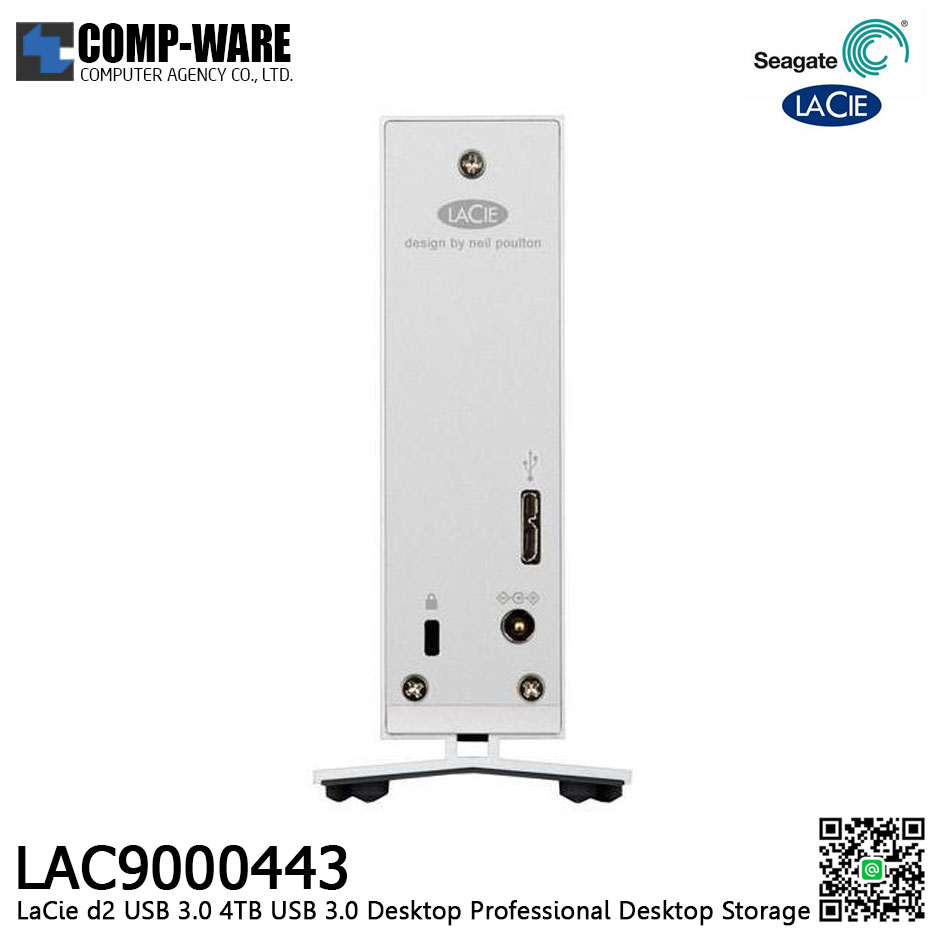 LaCie d2 USB 3.0 4TB USB 3.0 Desktop Professional Desktop Storage LAC9000443