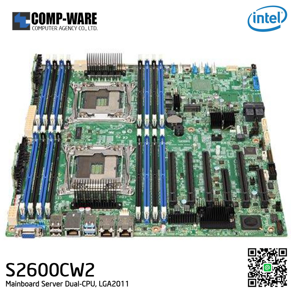 Intel Server Board C612 Chipset S2600CW2 (2-CPU) LGA2011-3 ,DBS2600CW2 // สินค้าใหม่ ไม่มีประกัน
