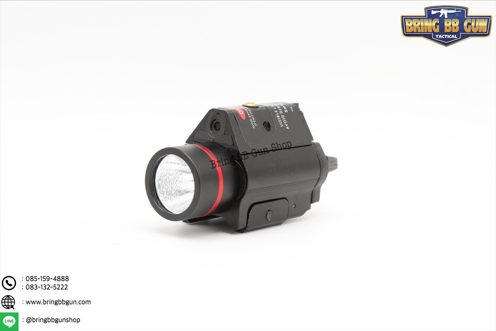 ไฟฉาย และ เลเซอร์ (สีแดง) ติดปืน รุ่นM6อลูมิเนียม