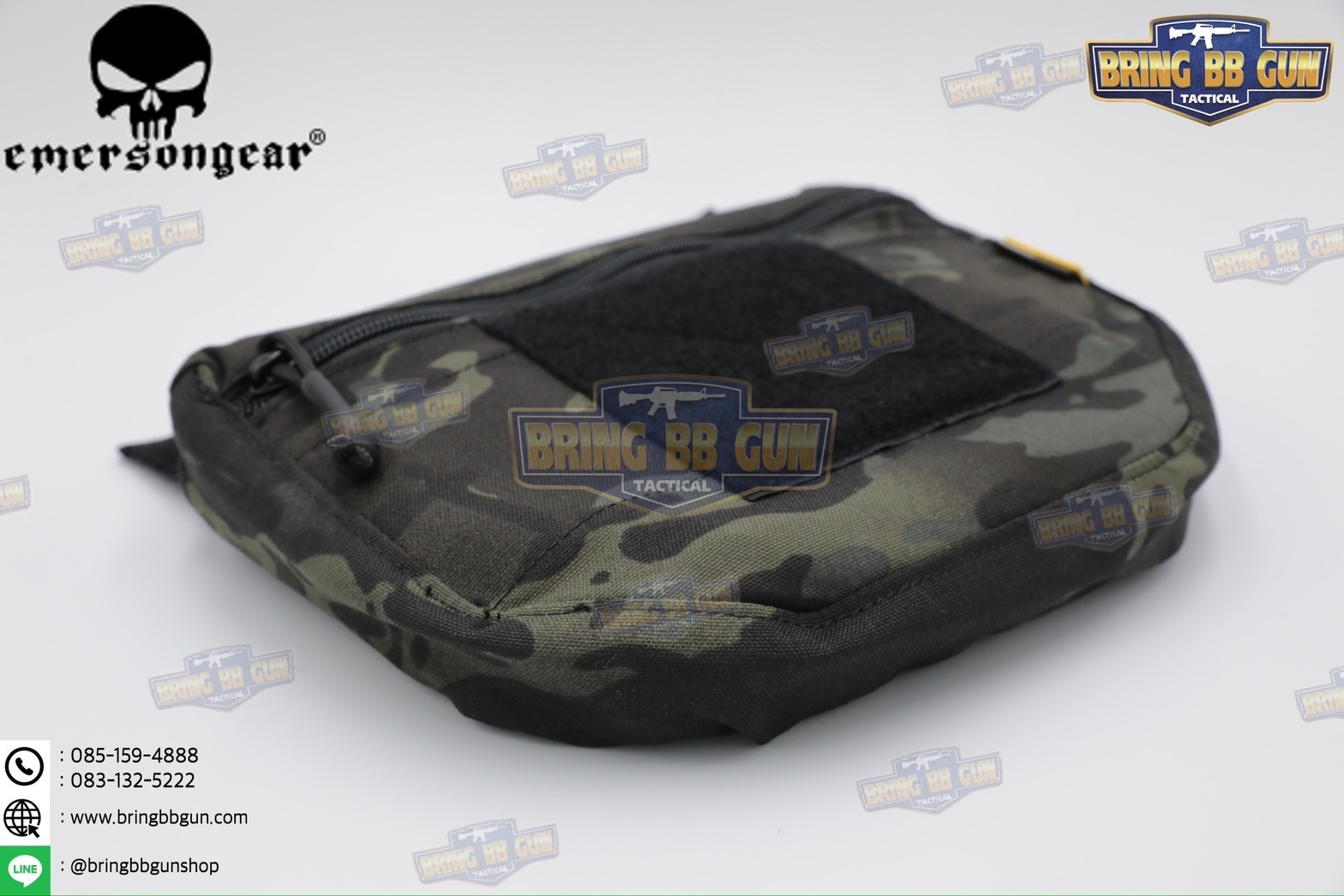 กระเป๋าจิงโจ้ติดเสื้อเวส ยี่ห้อ Emerson (EmersonGear armor carrier drop pouch/AVS JPC CPC) (Armor Carrier Drop Pouch) (Lower Accessories Pouch) (Drop Pouch)