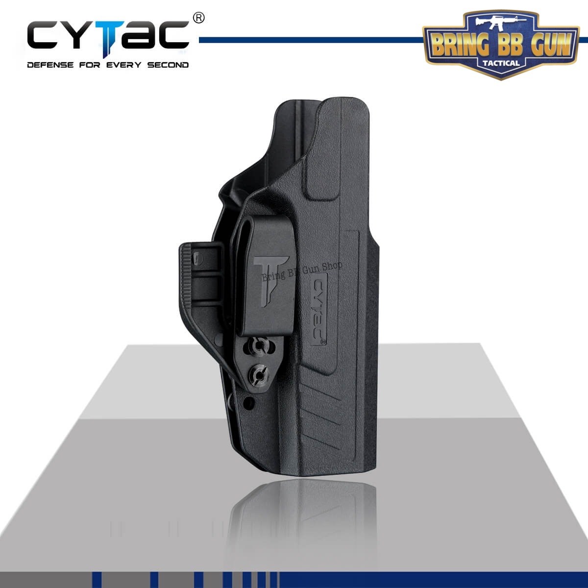 ซองปืน รุ่นIWB Claw Holster ยี่ห้อ Cytac รุ่น Glock17 (ซองปืนพกใน ปรับมือซ้ายมือขวาได้) ปืนที่ใส่ได้ Glock17/22 gen1-5;Glock31 gen1-4