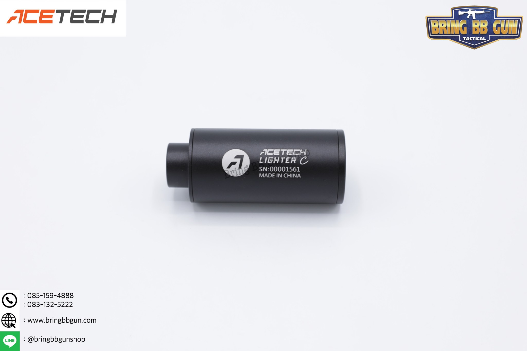 BB Tracer Unit ยี่ห้อ Acctech รุ่น LighterC (ที่เก็บเสียงสำหรับยิงลูกเรืองแสง)