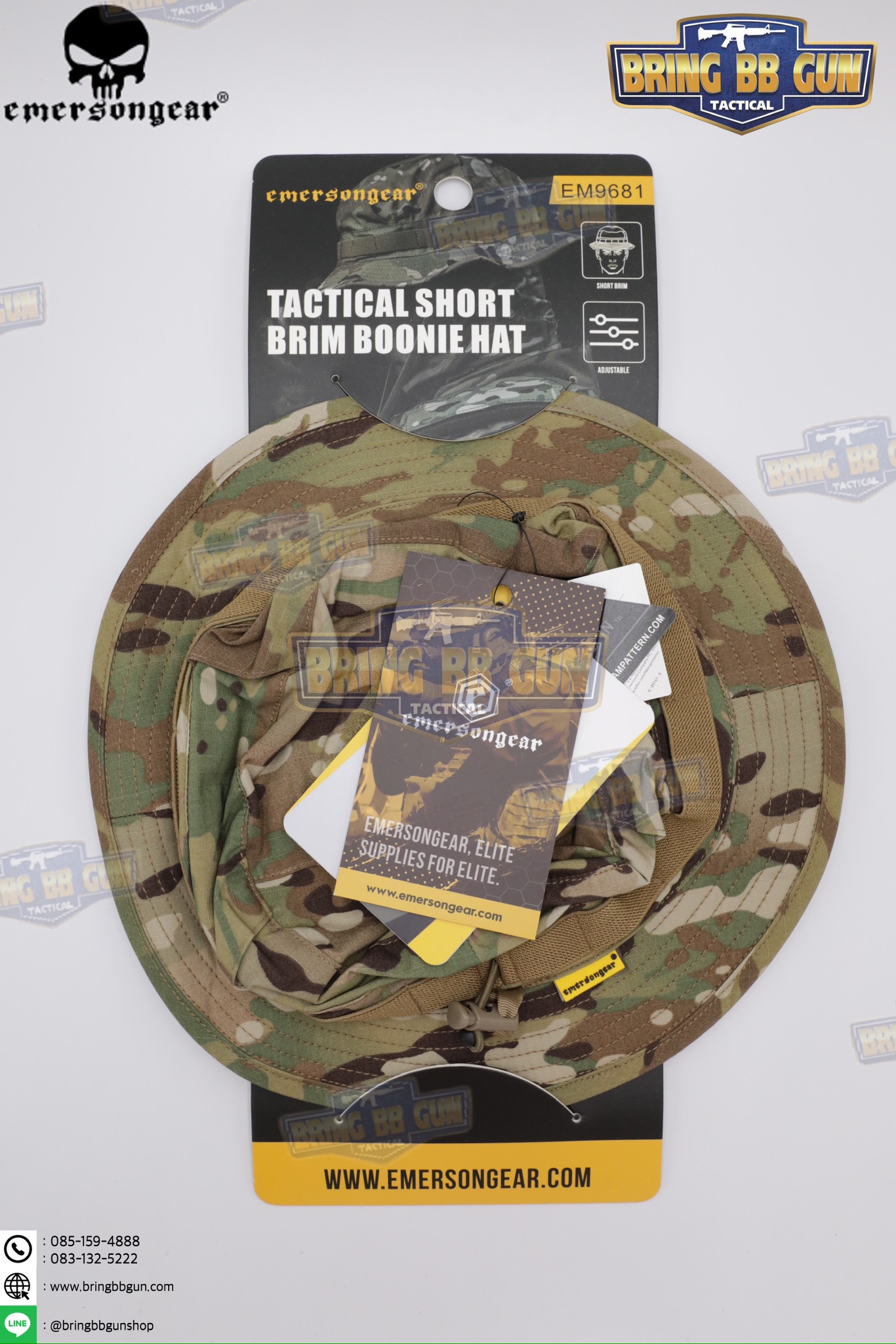 หมวกปีกกลม (ปีกสั้น) ยี่ห้อ Emerson (Tactical Short Brim Boonie Hat) (Boonie Hat)