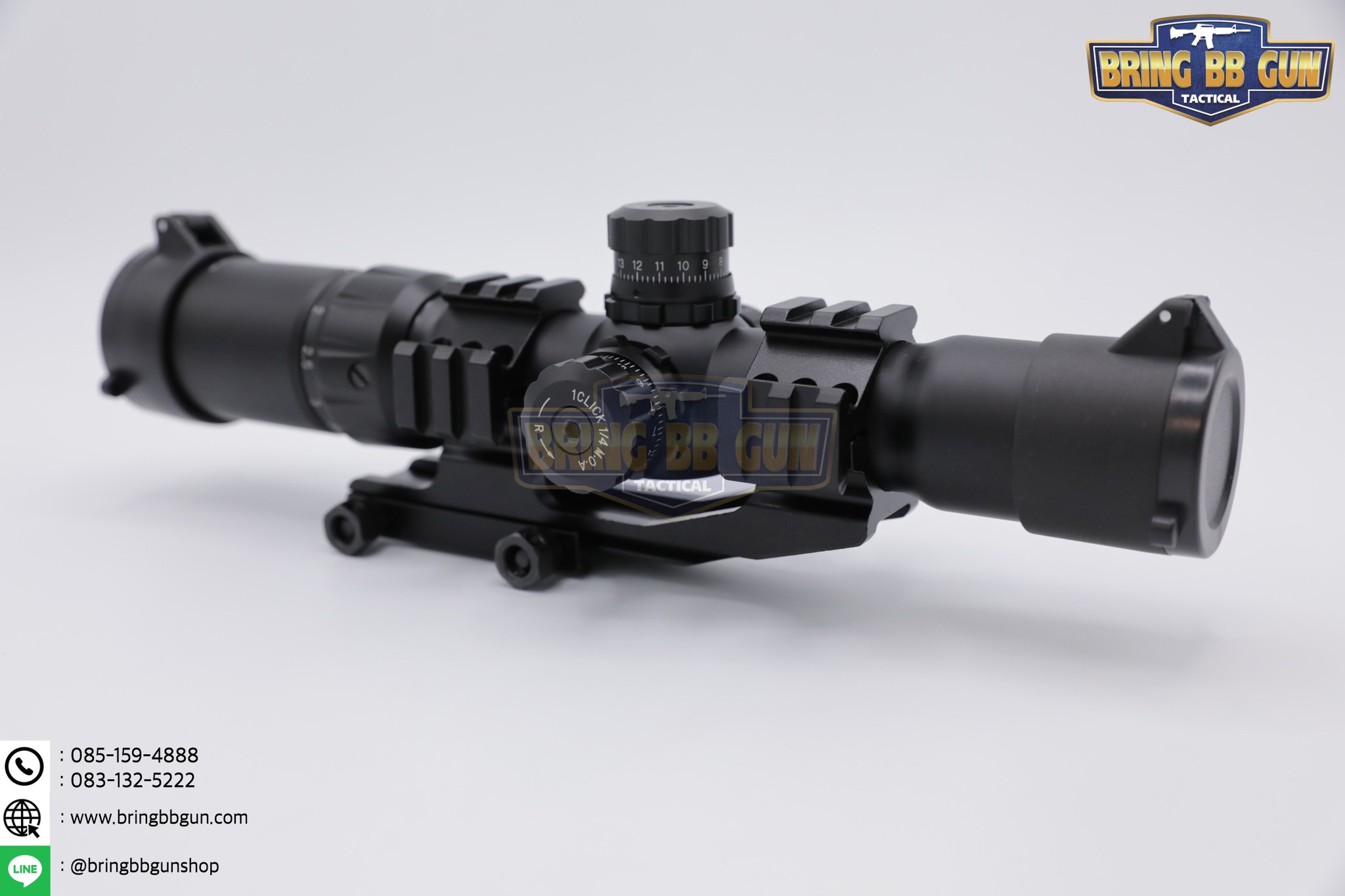 สโคปยิงไว 1.5-4x30 ยี่ห้อ ANS (CQB Scope 1.5-4x30) เป้ามี2แบบให้เลือก #Mil-Dot (เป้าเครื่องหมายบวก) #Arrow Reticle (เป้าลูกศร)