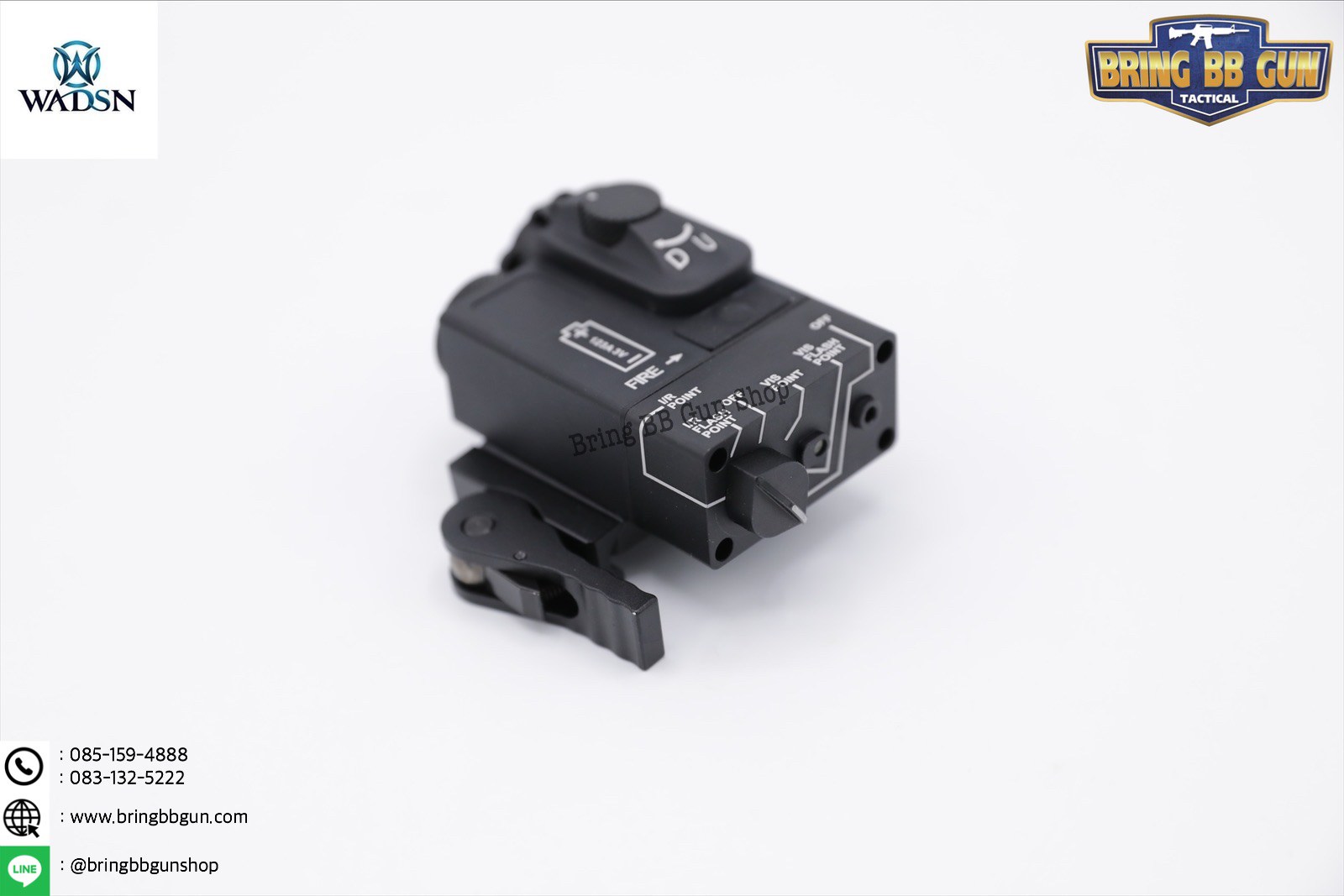 กล่องเลเซอร์ชี้เป้า(เลเซอร์สีแดง) DBAL MIni ยี่ห้อ WADSN รุ่น บอดี้อลูมิเนียม Dbal-Mini Aiming Devices (Red&IR Laser)