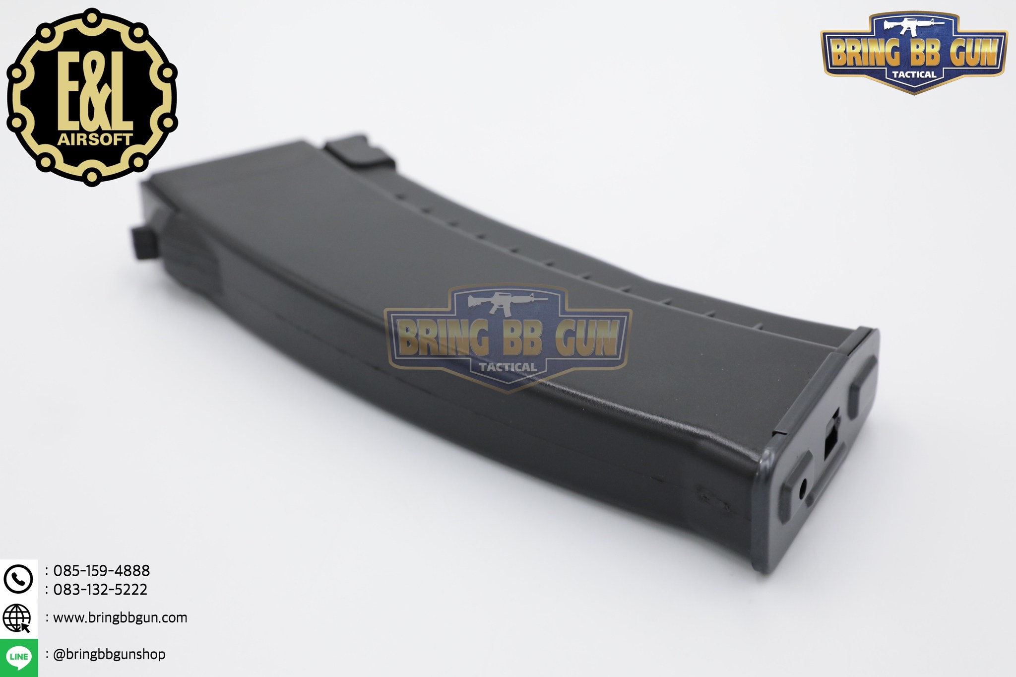 แม็กกาซีน AK74 ยี่ห้อ E&L แบบstand(ไม่ต้องปั่น) ทรง บอดี้พลาสติก (AK Mid-cap magazine)