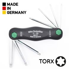 Wiha ชุดประแจหัว TORX แบบพับตัวเล็ก 7ขนาด รุ่น 363 P7