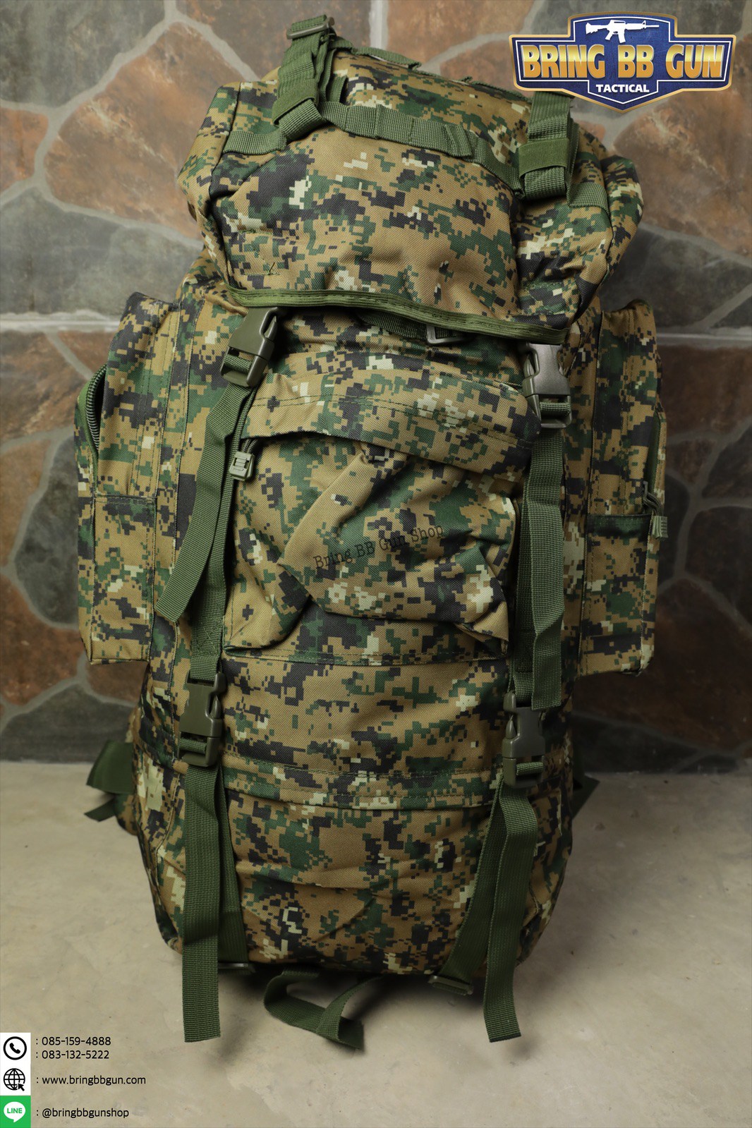 กระเป๋าเป้ รุ่นโครงเหล็ก