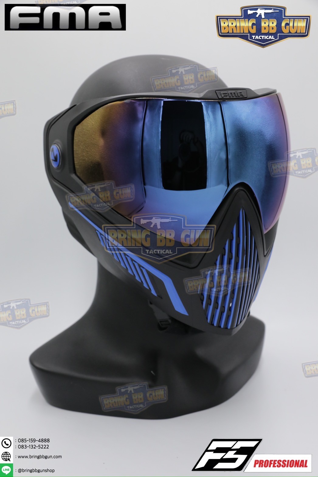 หน้ากาก F5 ยี่ห้อ FMA (FMA F5 STORM GOGGLE MASK) (F5 Professional) (Storm Goggle Mask)