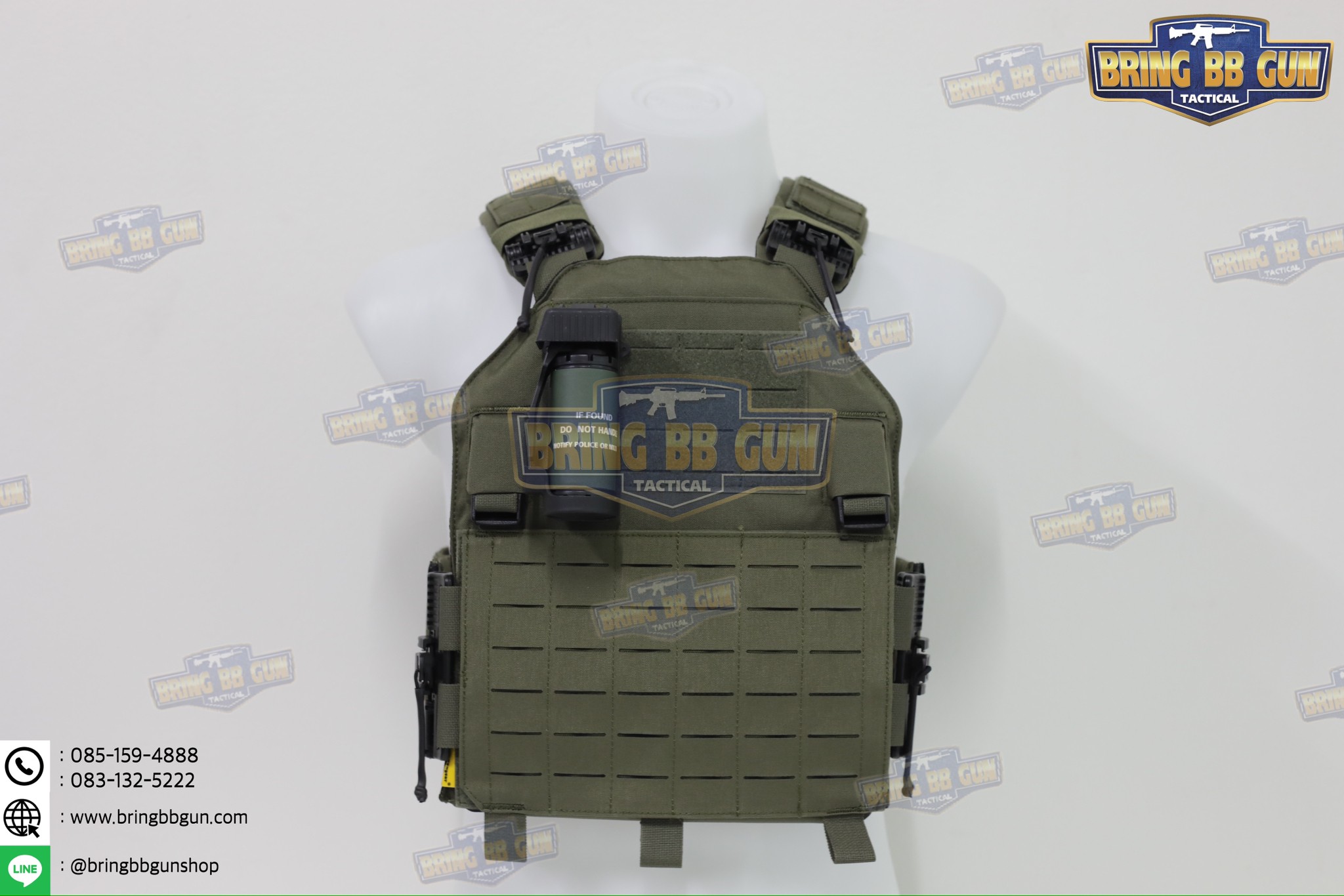 ระเบิดควัน แบบ Dummy + Smoke Grenade Pouch (ระเบิดควัน + ซองใส่ระเบิดควันแบบปลดไว) (Smoke Grenade) (Gernade Pouch) (Quick Release Grenade Pouch)