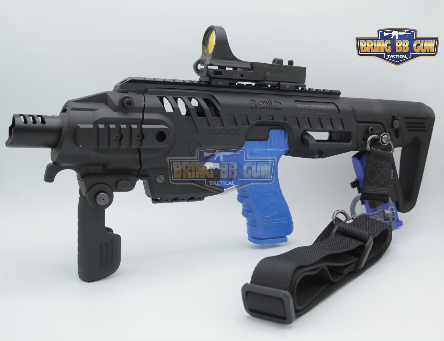 ชุดสุดคุ้ม Roni Gen 2 + เรทดอท + สายสะพายปืน ชุดประกอบปืนสั้น Roni Gen 2 (Glock) สำหรับปืนGlock17/18/19/22/23/25/26/31/32 (Toy Version)