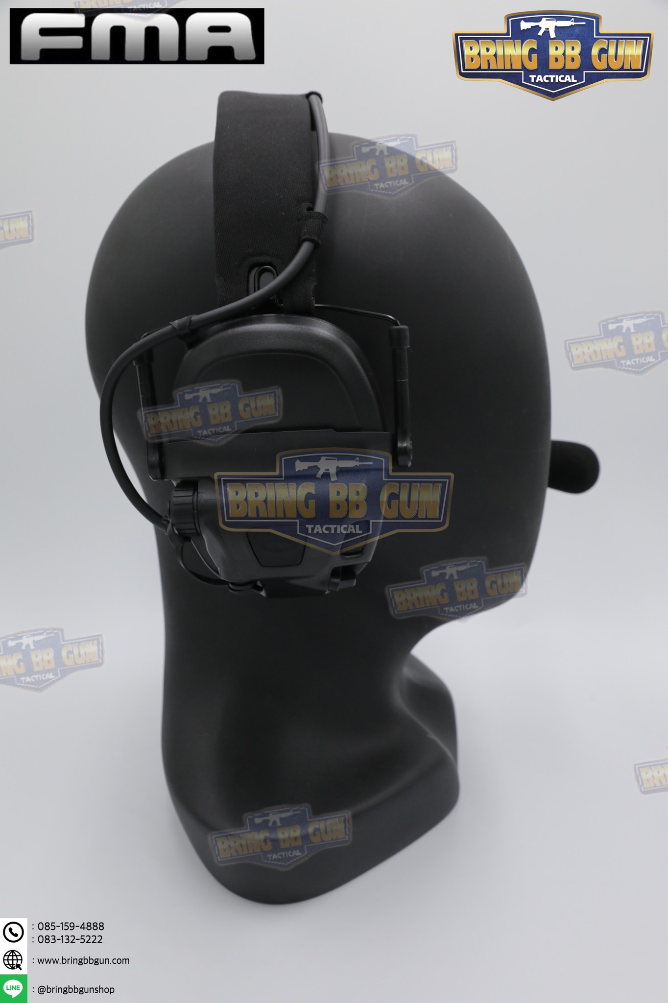 หูฟังสื่อสารตัดเสียงได้ ทรง Ops-Core AMP ยี่ห้อ FMA (FCS AMP tactical communication shooting headset noise reduction) (AMP)