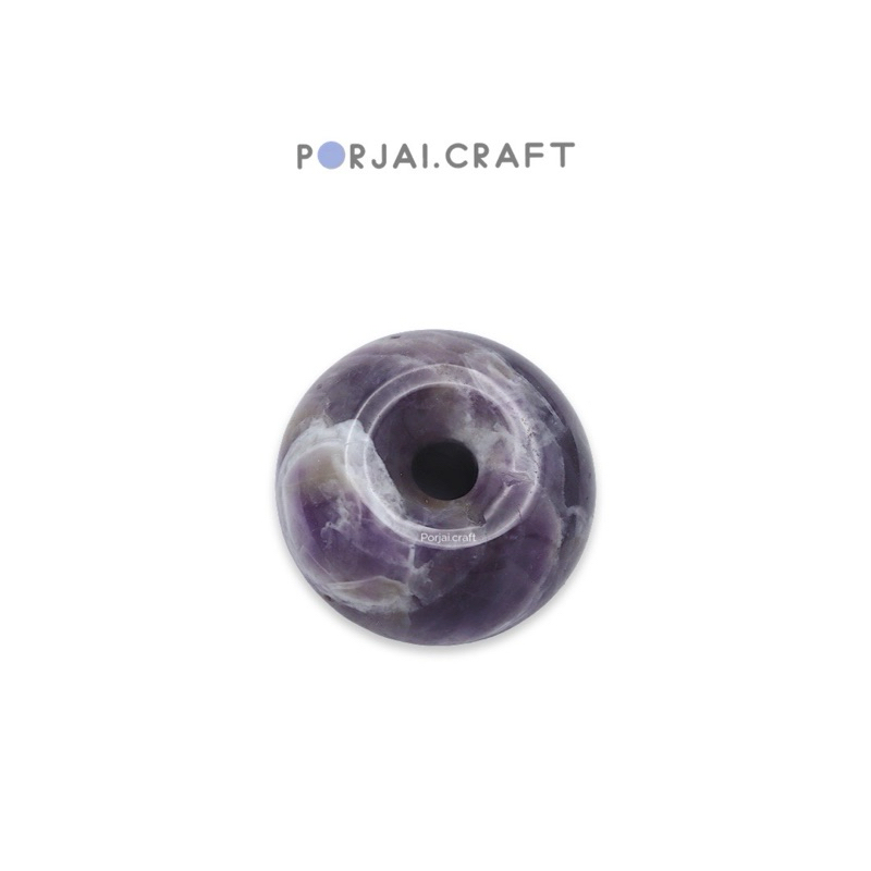 Dream Amethyst Donut Pendant จี้ดรีมอเมทิสต์โดนัท 27mm