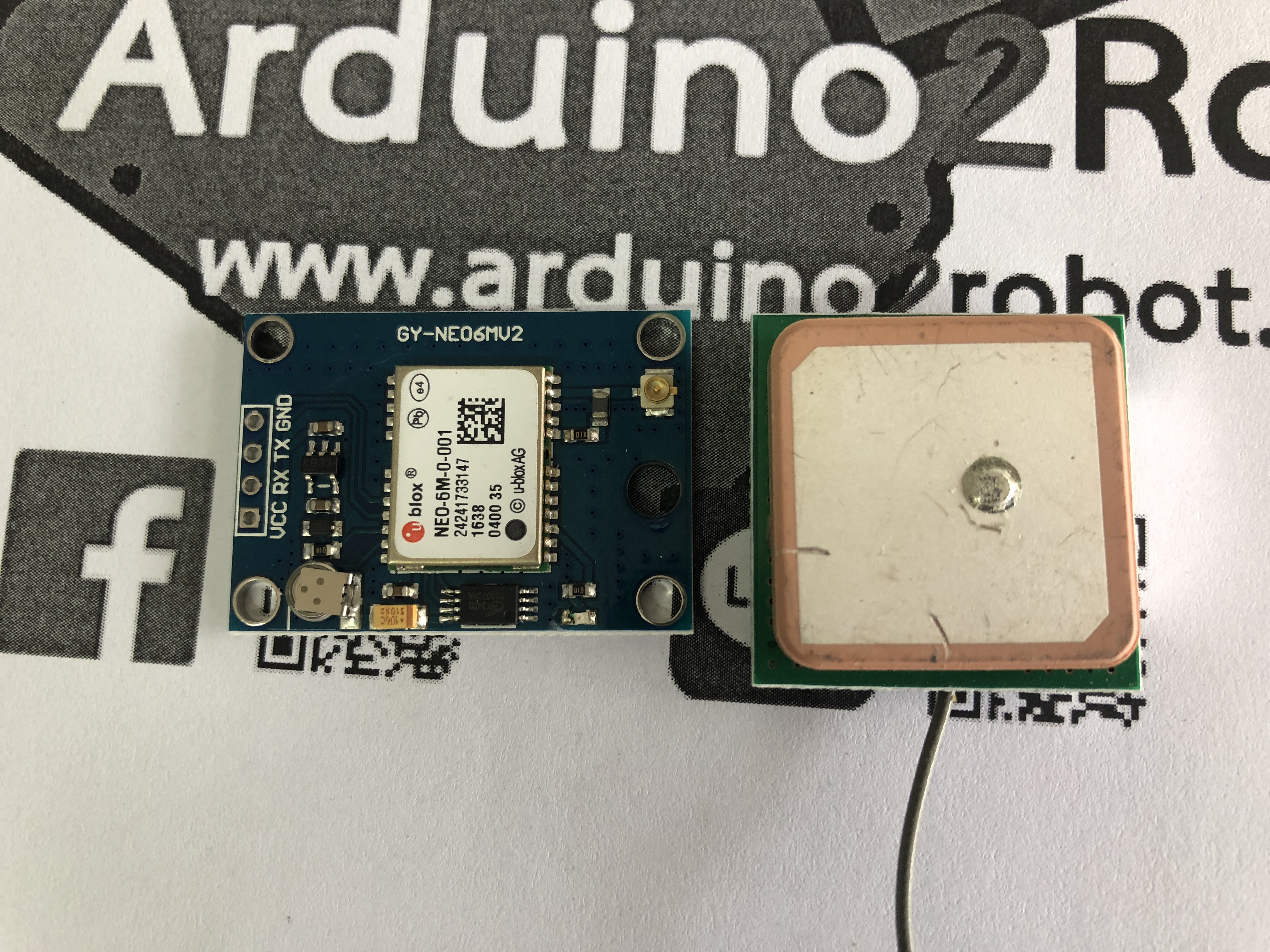 NEO-6M Ublox/u-blox Ublox NEO-6MV2 GPS Module GY-GPS6MV2 พร้อมสายอากาศ